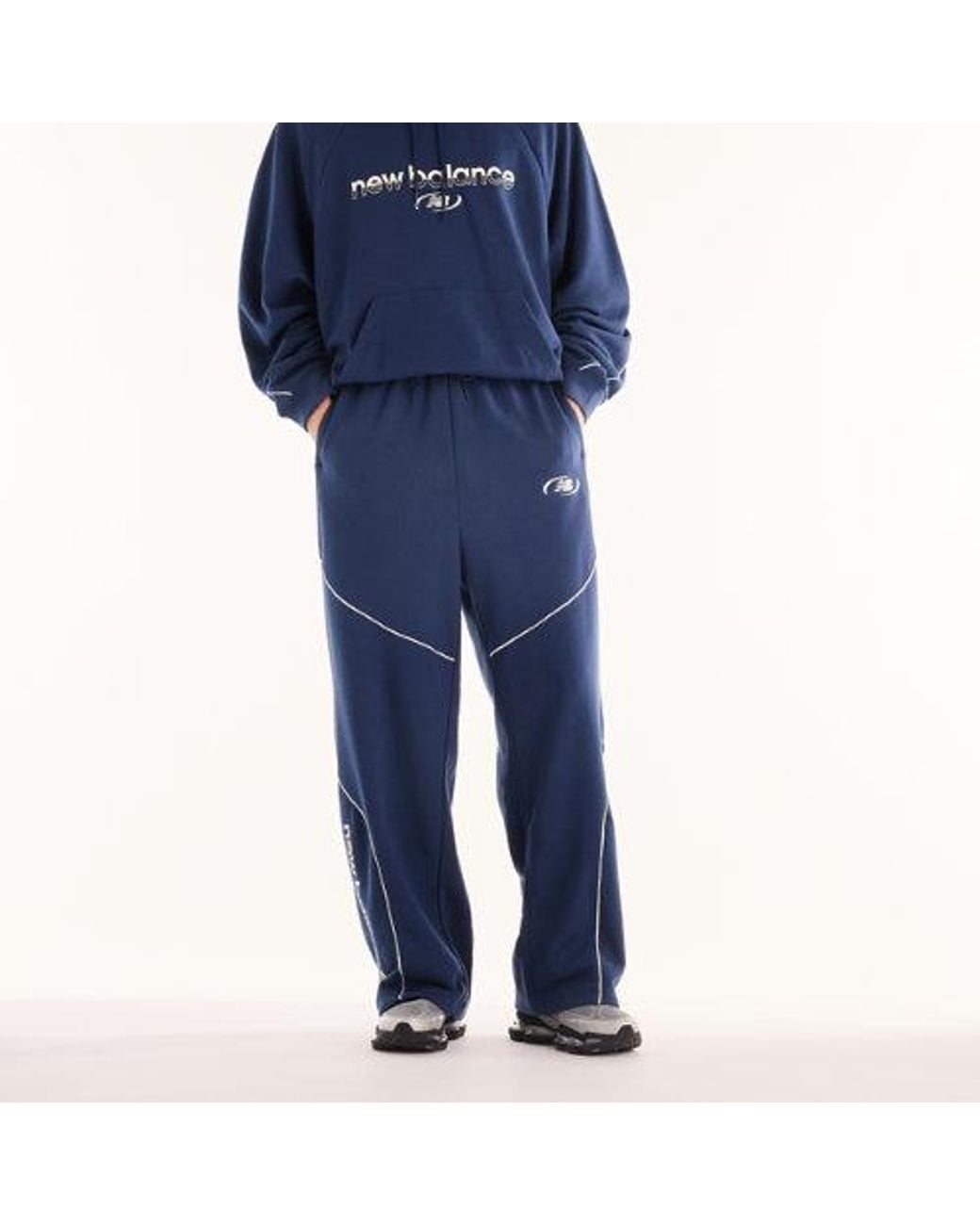 New Balance Blue Trackside French Terry Pant for men
