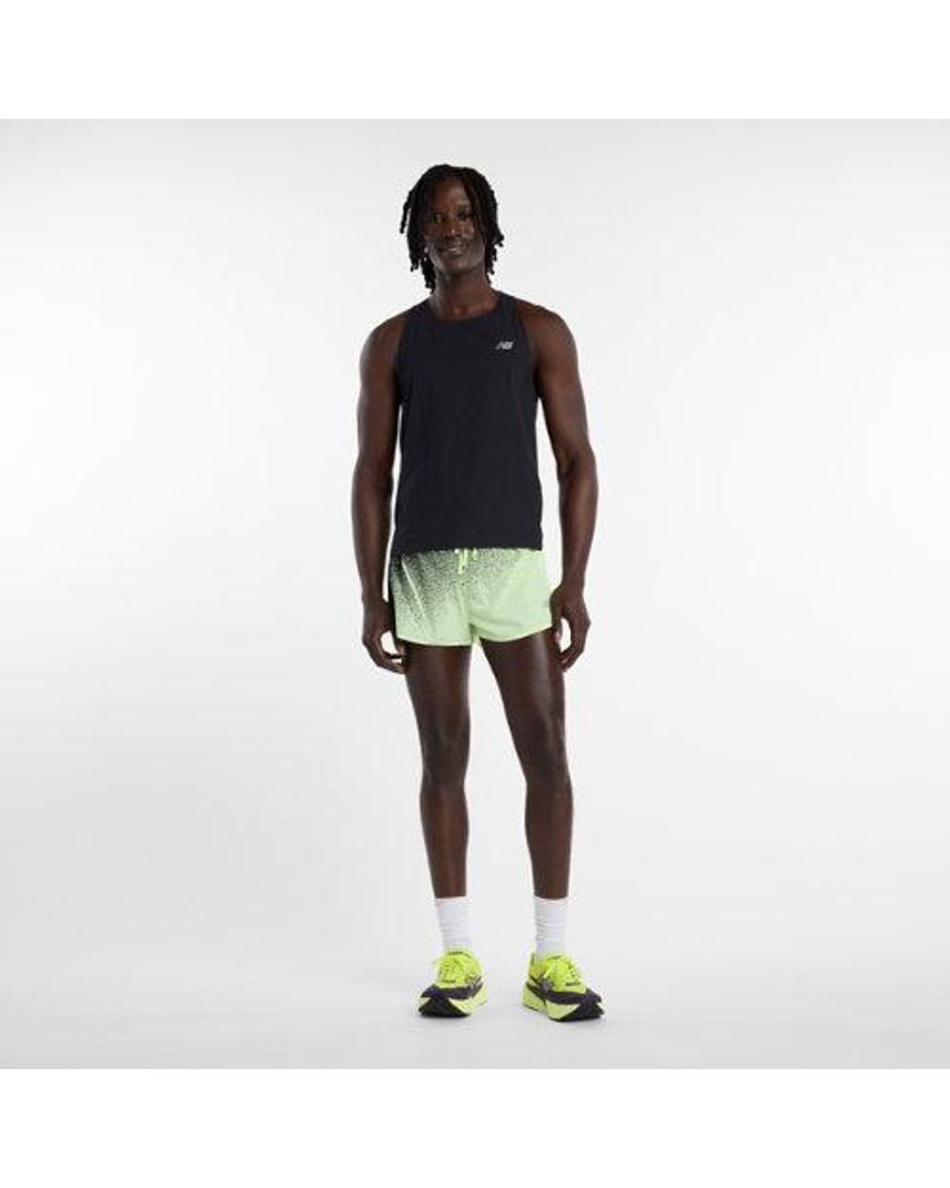 New Balance Black Rc Ultra Light Printed Short 3" for men