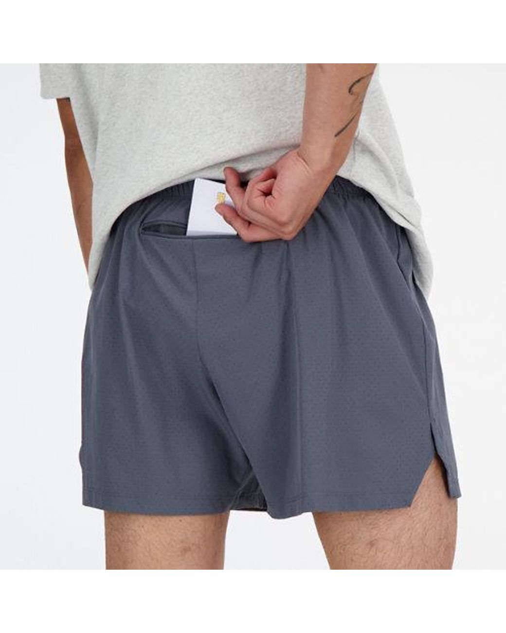 New Balance Blue Rc Short 5" for men