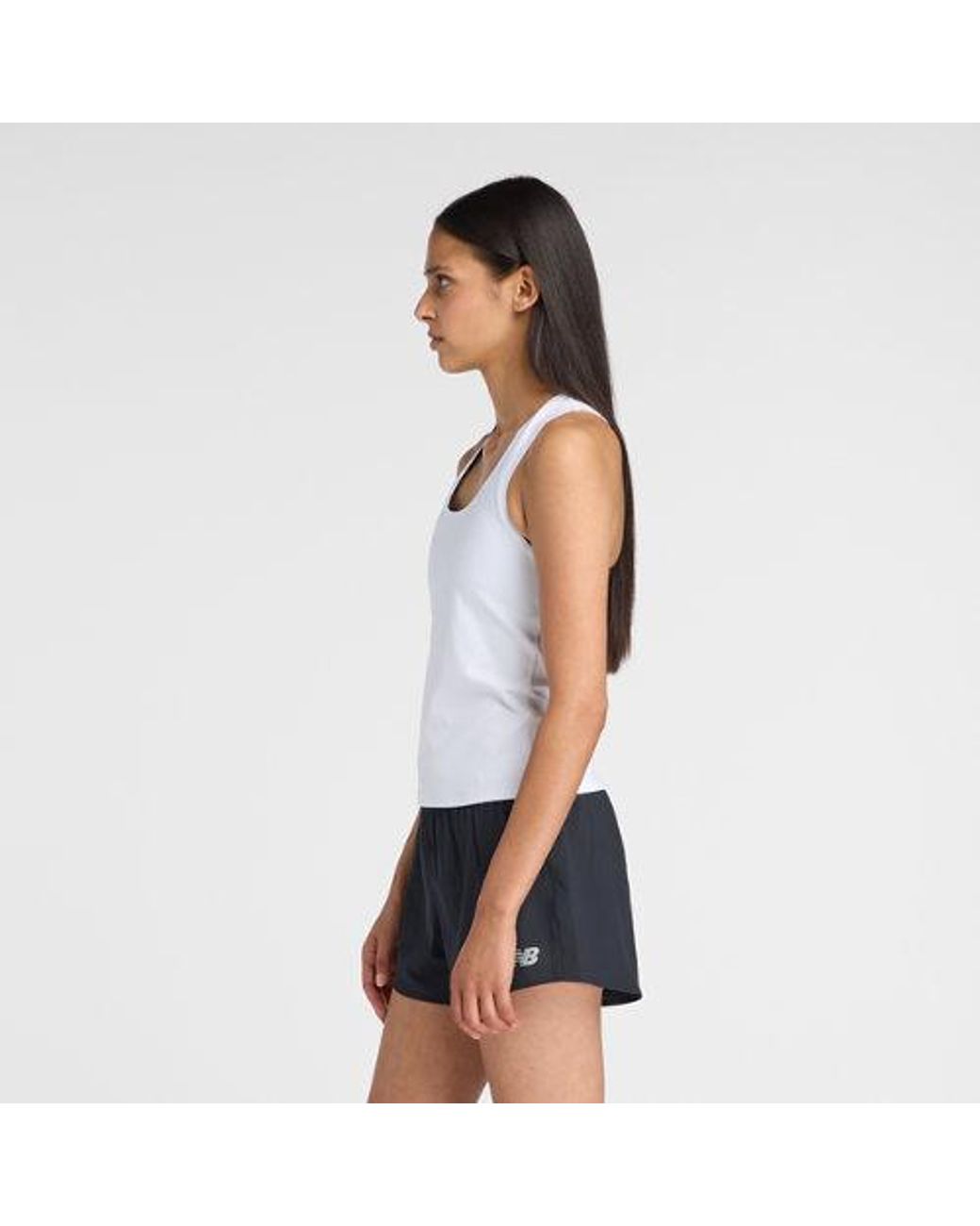 New Balance White Tournament Tank