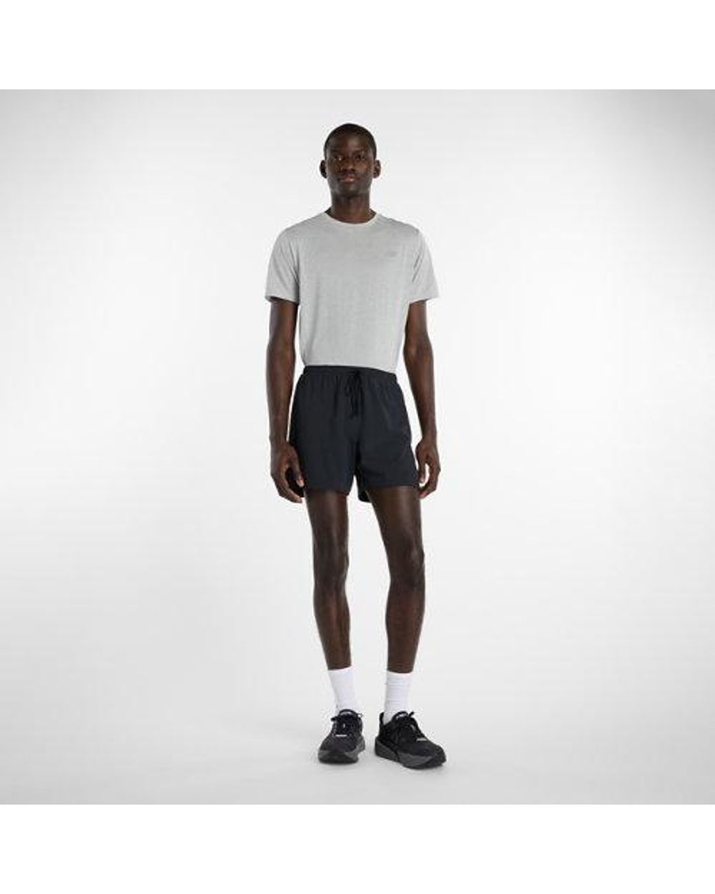 New Balance Black Rc Essential Short 5" for men