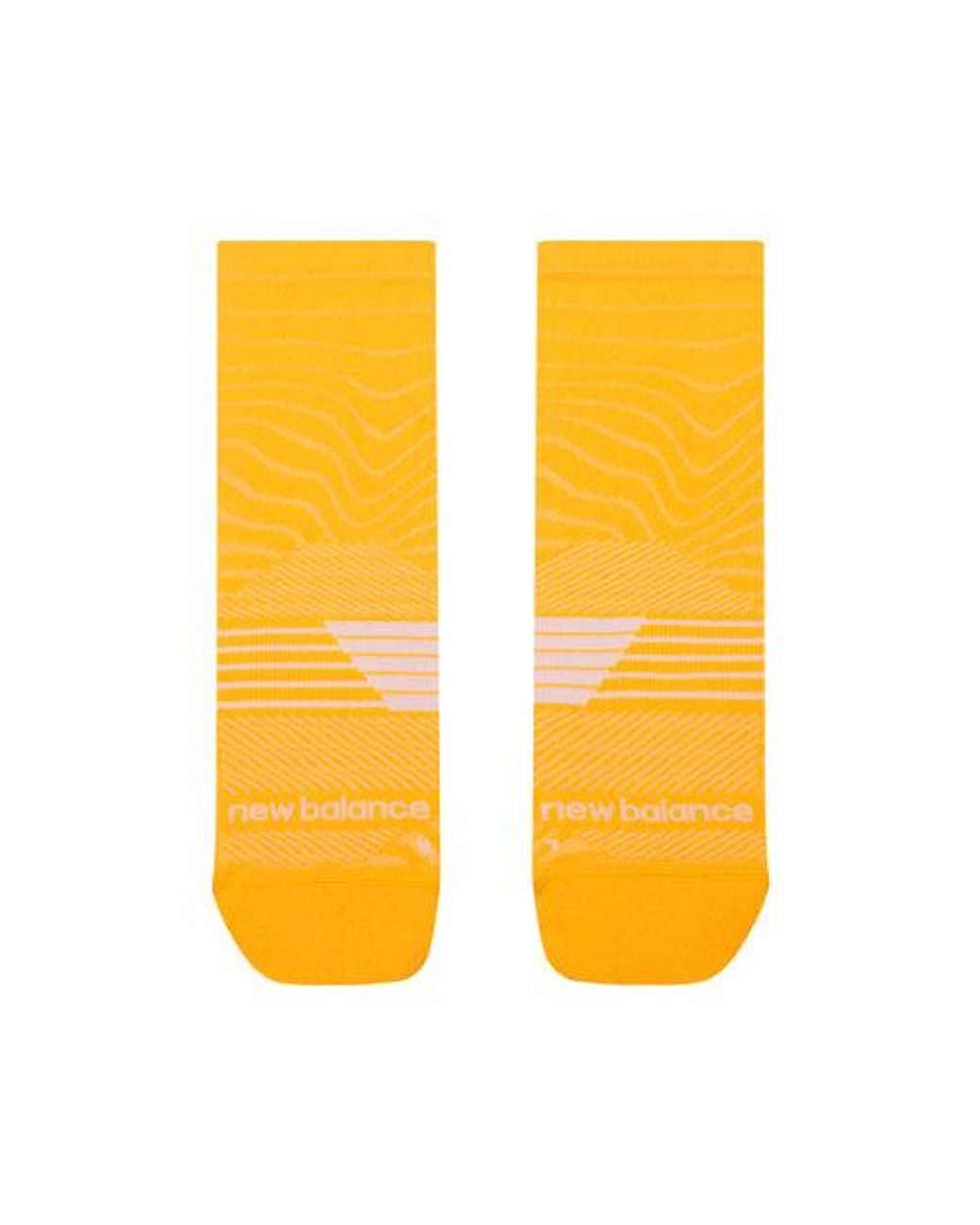 New Balance Yellow Pro Run Qtr Socks 1 Pair