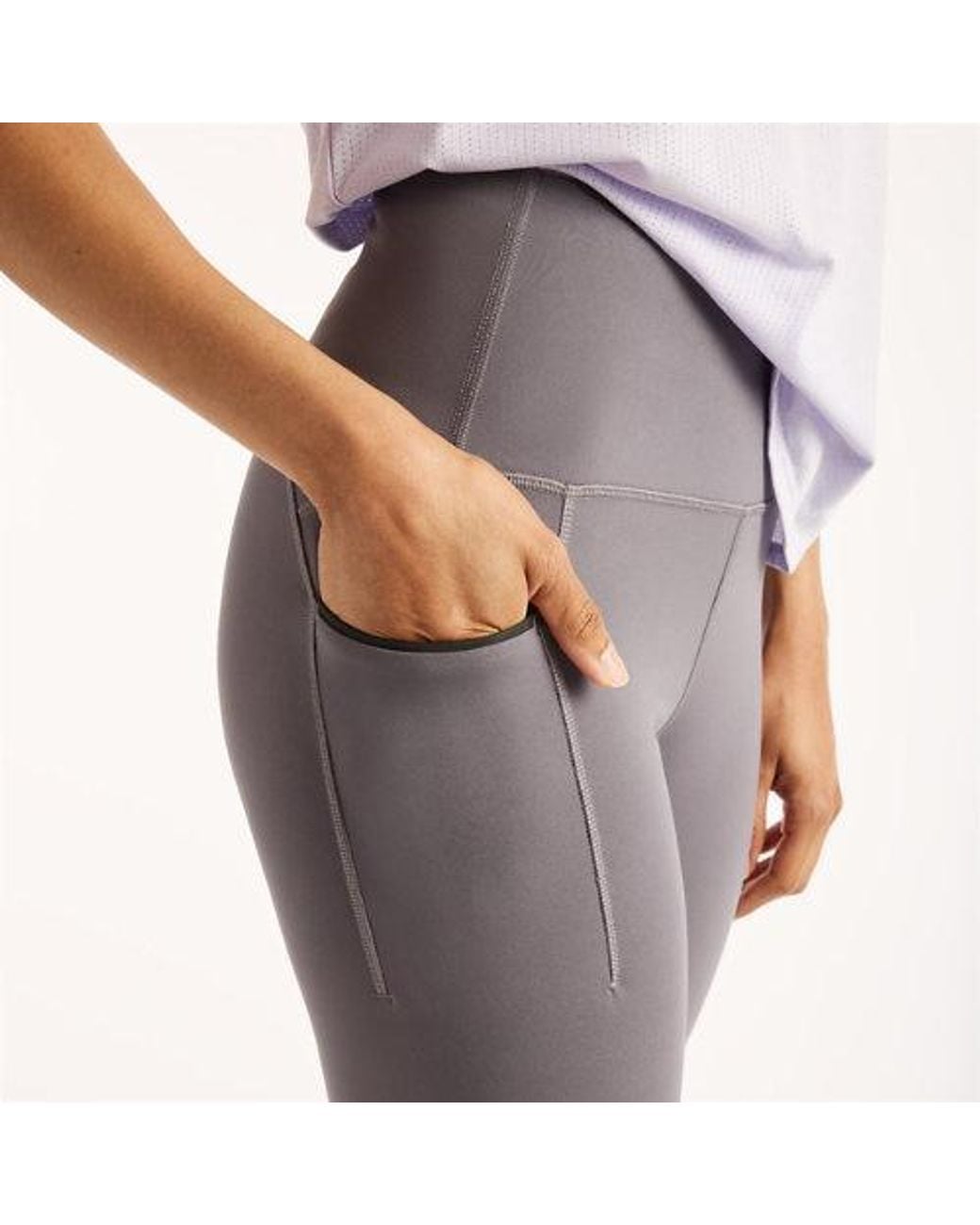New Balance Gray Reflective Rc Heat Legging 27"