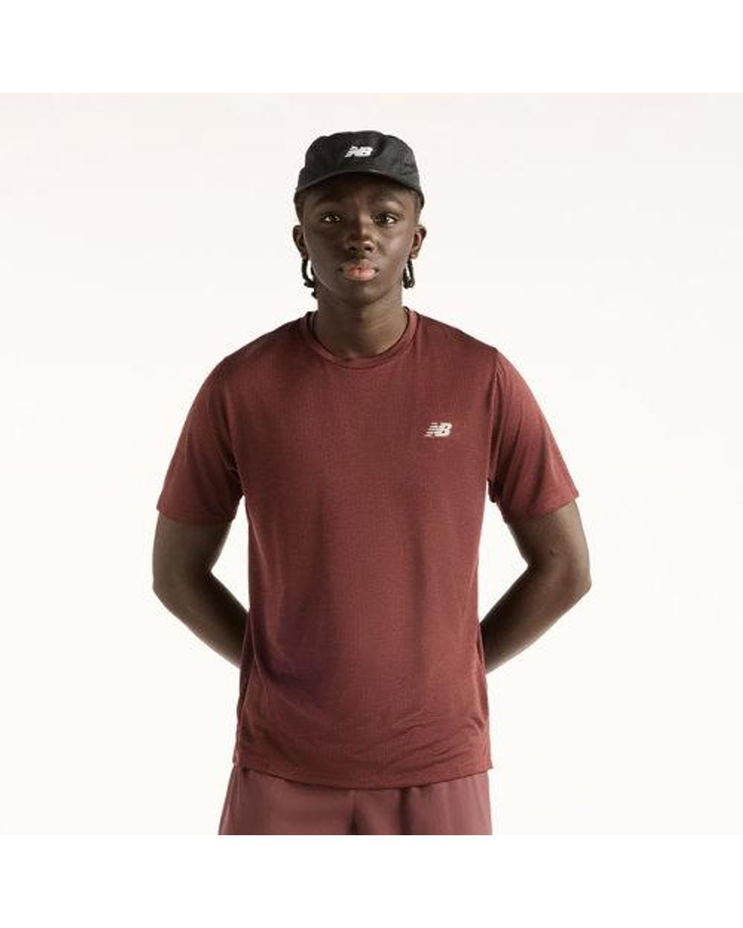 New Balance Red Rc Essential T-Shirt for men
