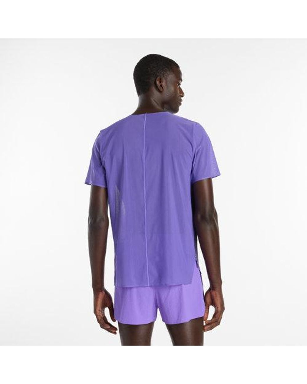 New Balance Purple Race Day Ultra Light Printed T-Shirt for men