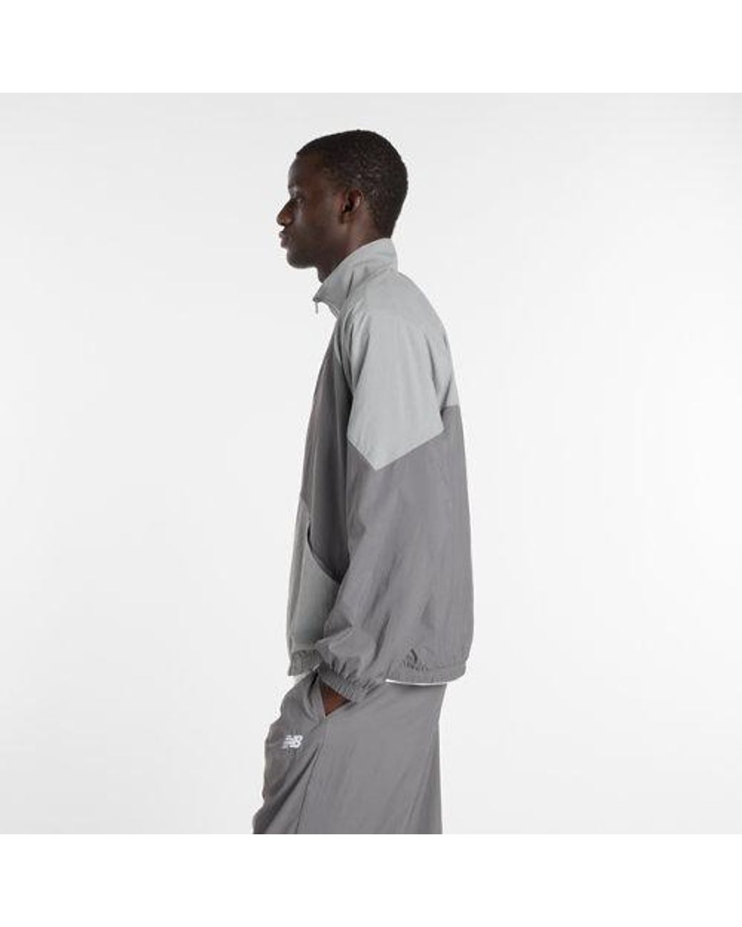 New Balance Gray Sport Legacy Jacket for men