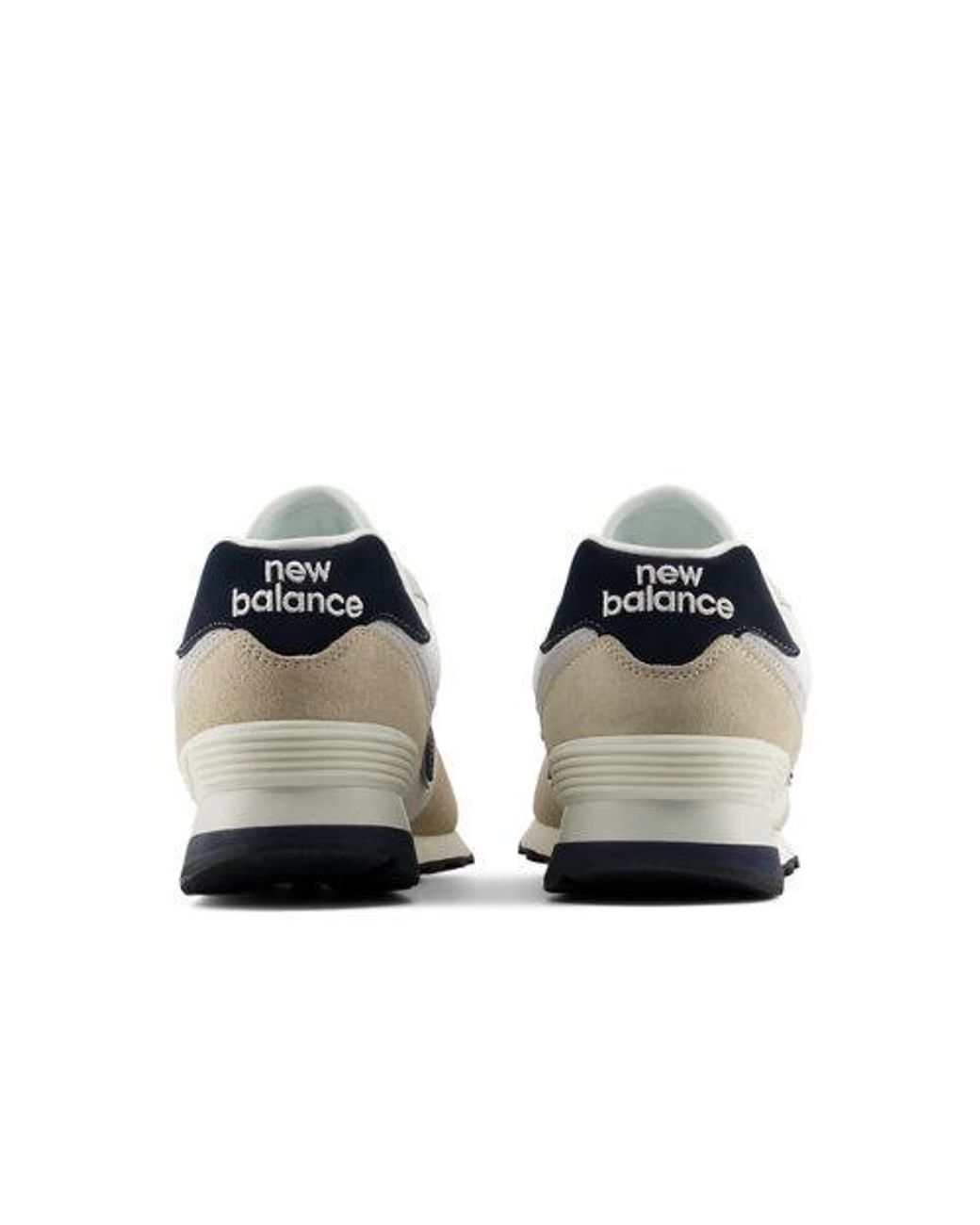 New Balance White 574 Sneakers