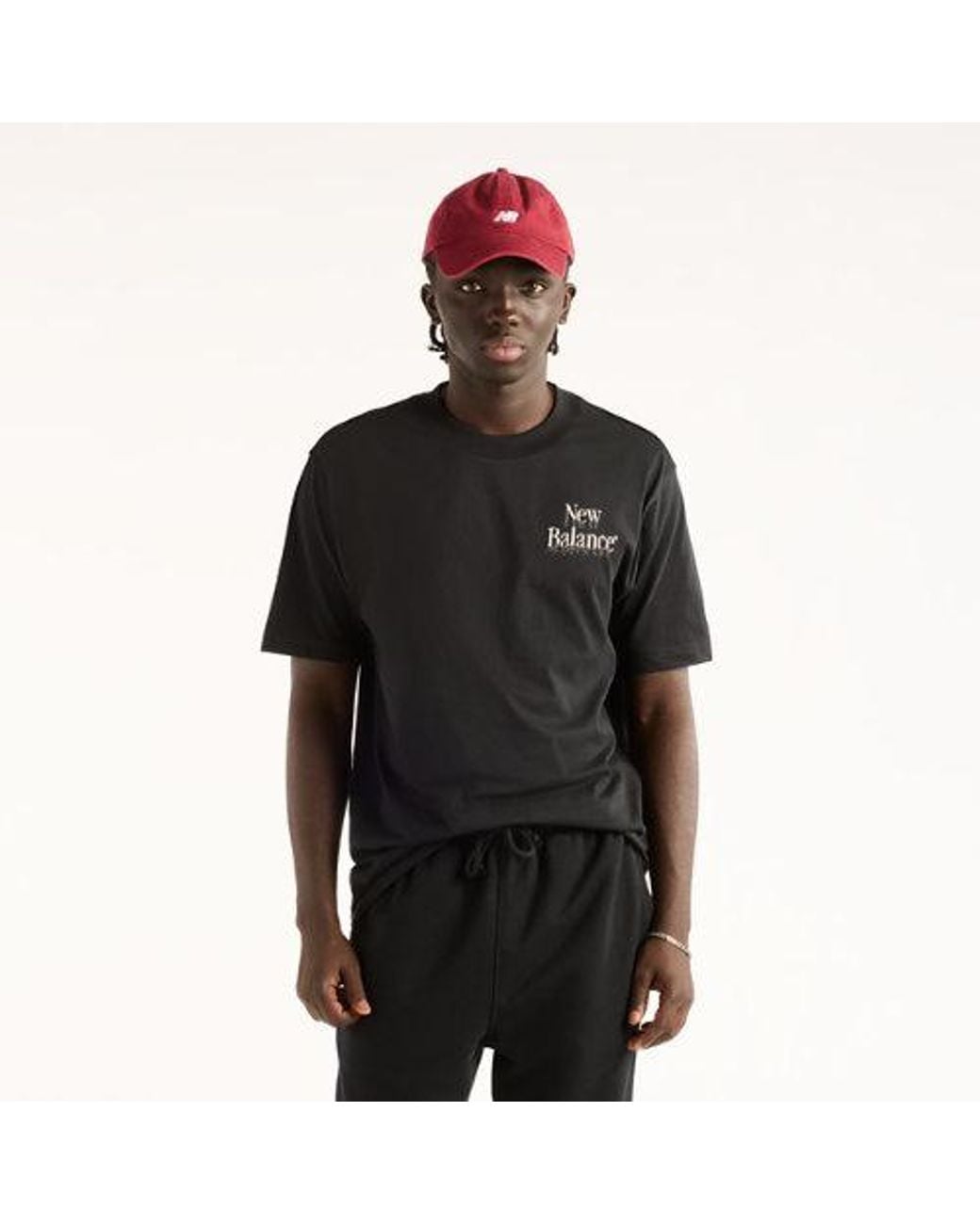 New Balance Black Digitally Remastered Hands T-Shirt for men