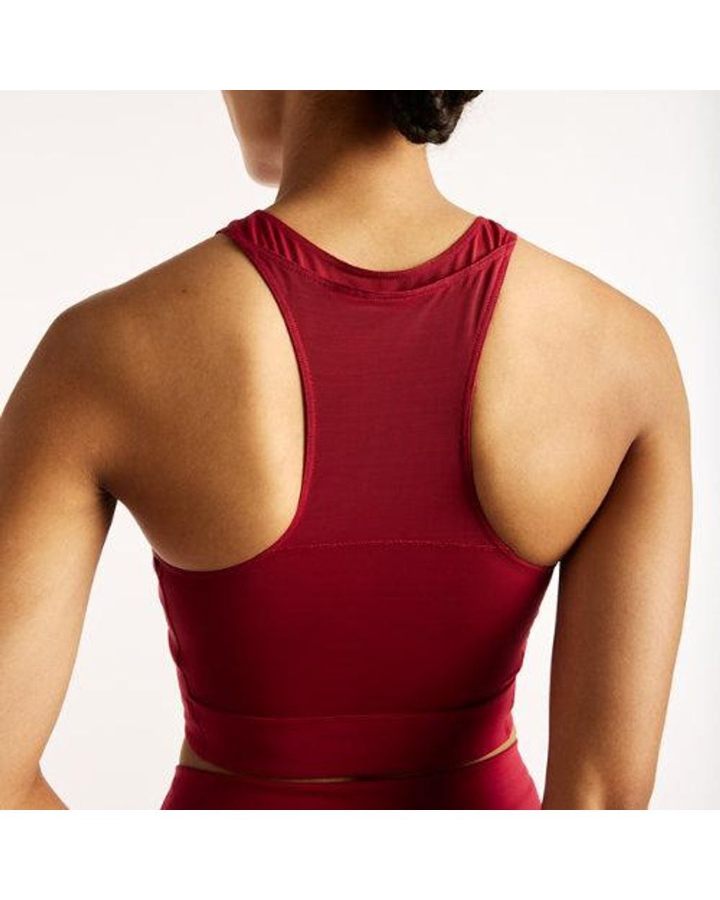 New Balance Red Rc Elite Storage Crop Tank