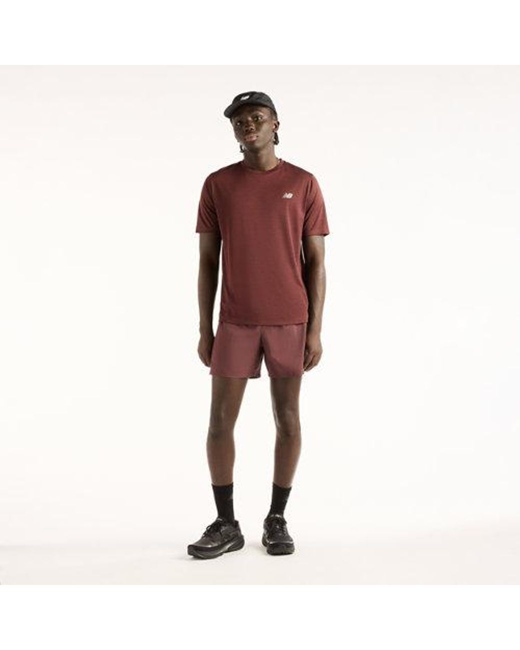 New Balance Red Rc Essential T-Shirt for men