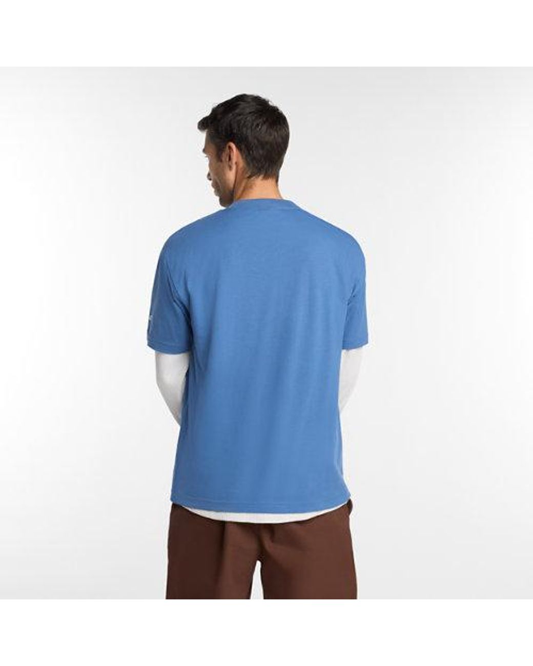 New Balance Blue Numeric Linear Logo T-Shirt for men