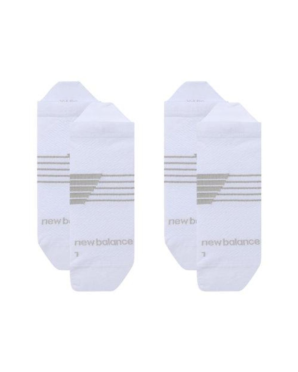 New Balance White Pro Training Cushion Tab Socks 2 Pack