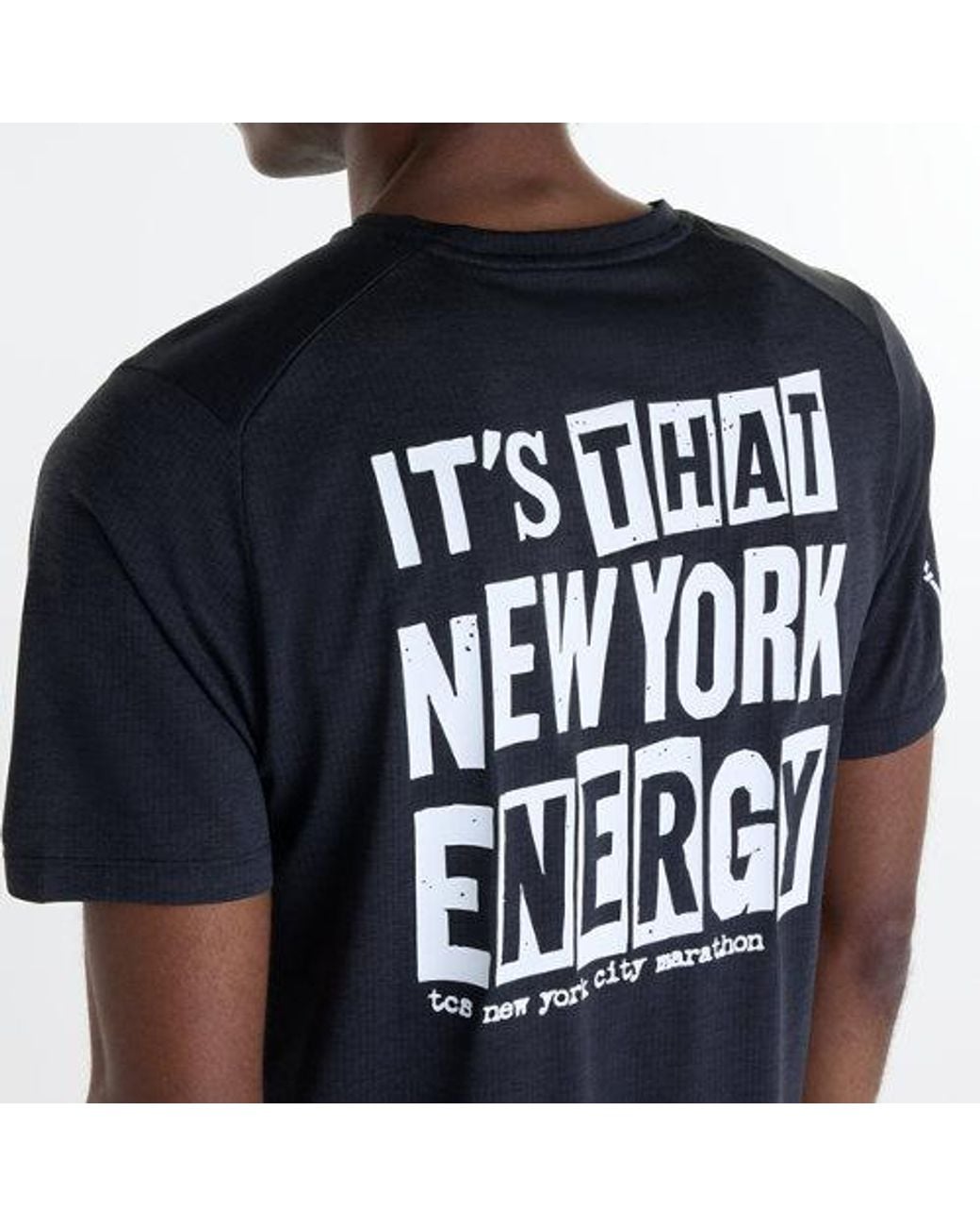 New Balance Blue Nyc Marathon Rc Essential Graphic T-Shirt for men