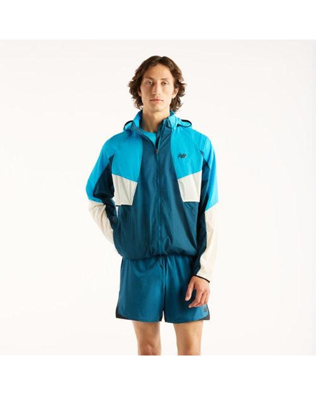 New Balance Blue Rc Jacket for men