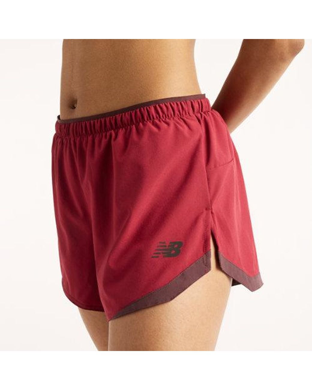 New Balance Red Rc Essential Short 3"