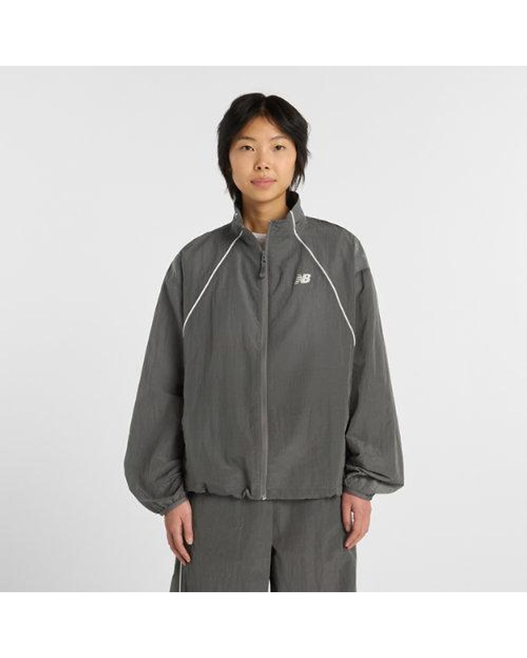 New Balance Gray Sport Legacy Jacket