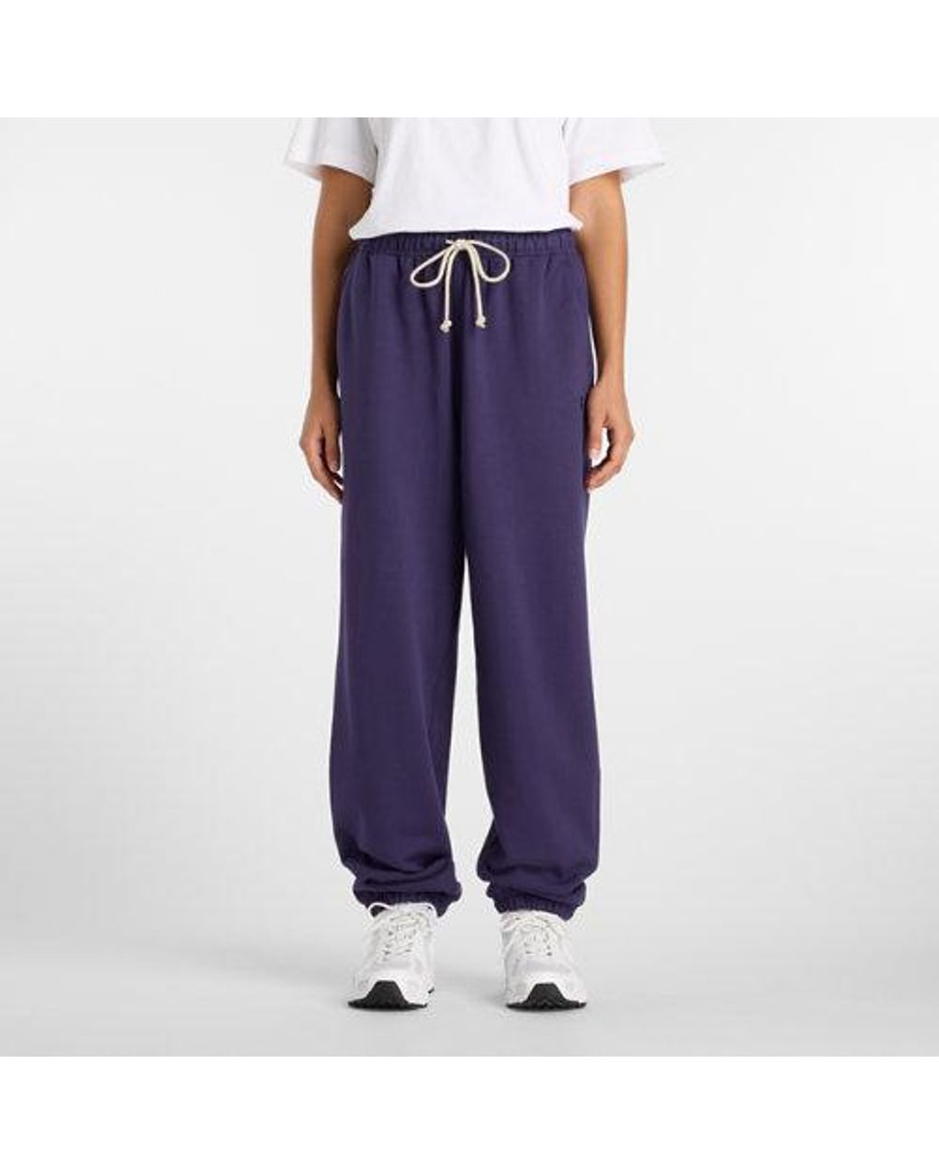 New Balance Purple Athletics French Terry Jogger