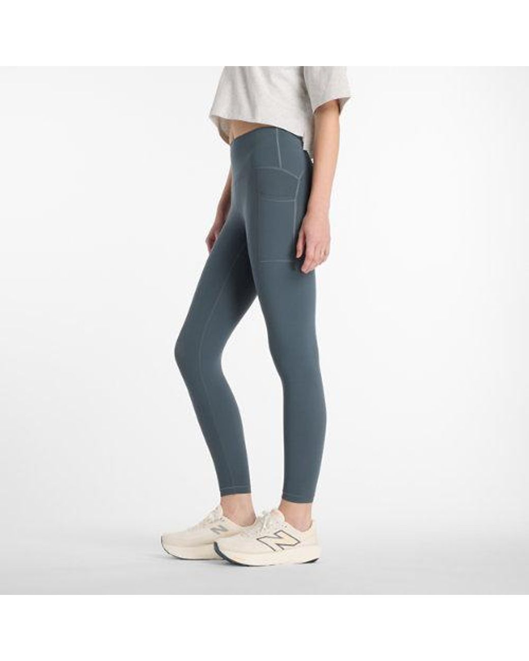 New Balance Blue Rc Pocket Legging 25"