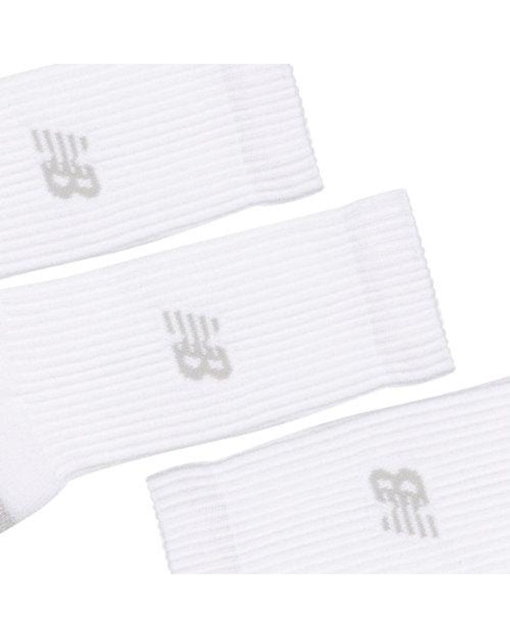 New Balance White Active Crew Sock 3 Pack