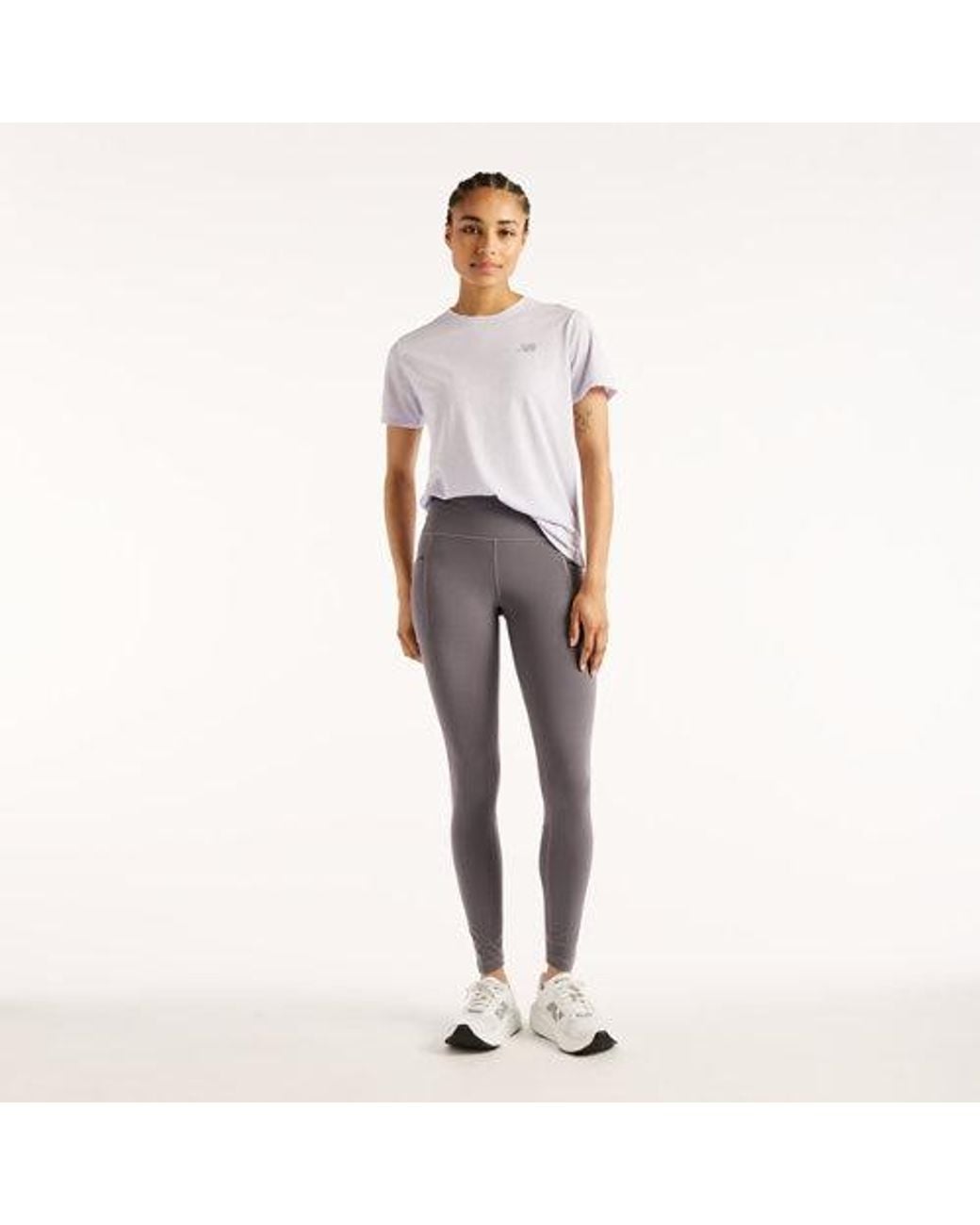 New Balance Gray Reflective Rc Heat Legging 27"
