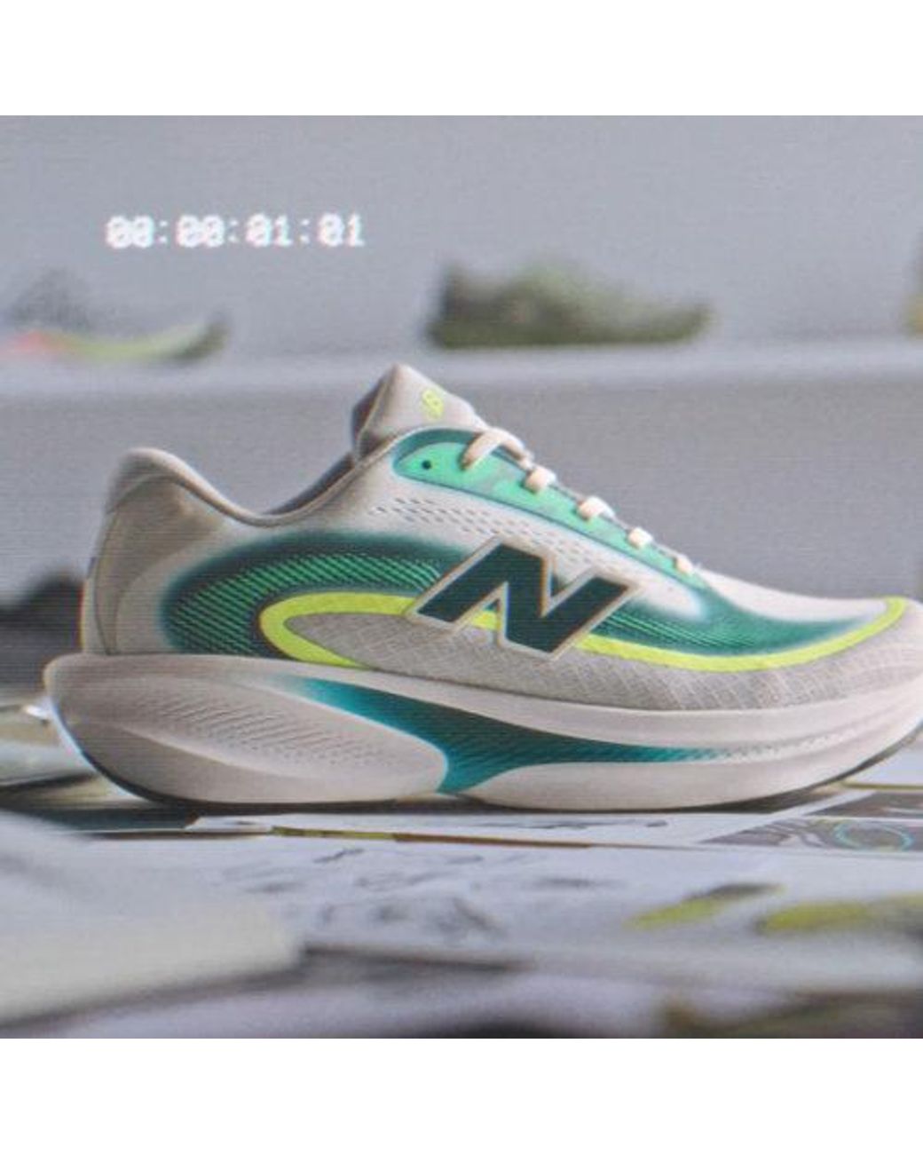 New Balance Blue Ellipse Running Shoes for men