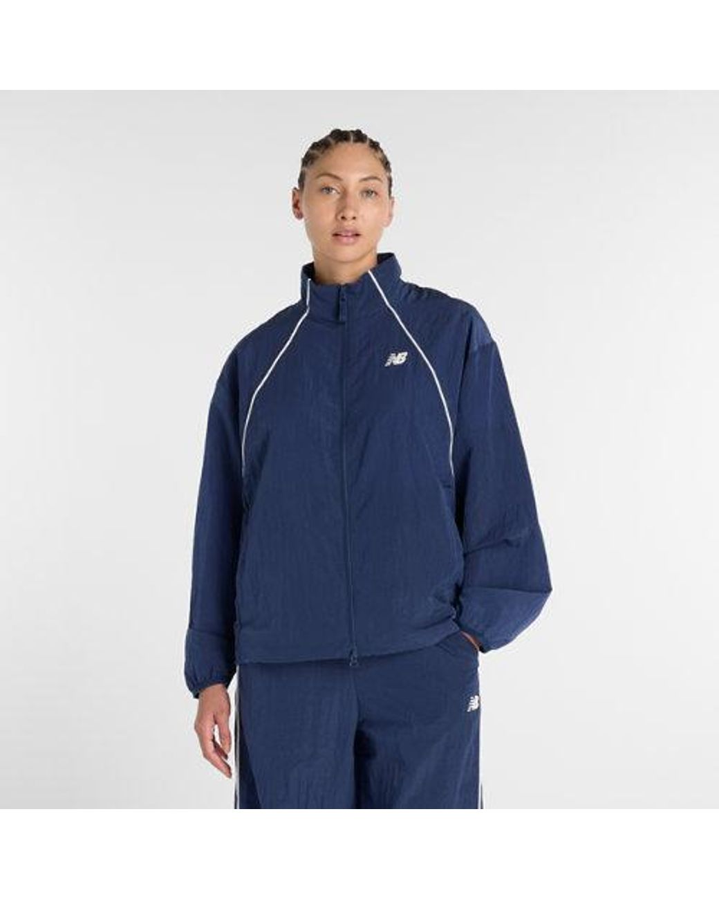 New Balance Blue Sport Legacy Track Jacket
