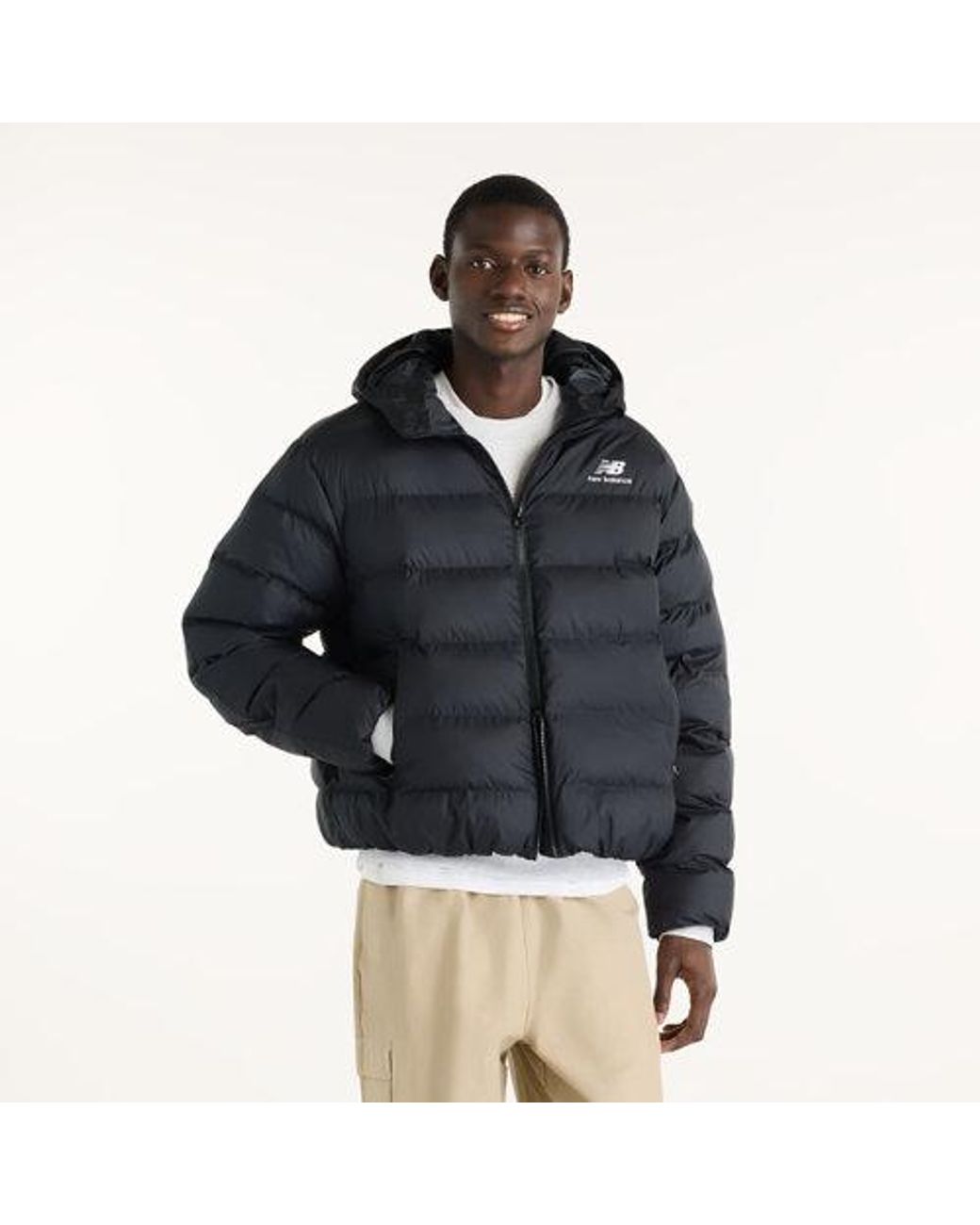 New Balance Blue Boston Puffer Jacket for men