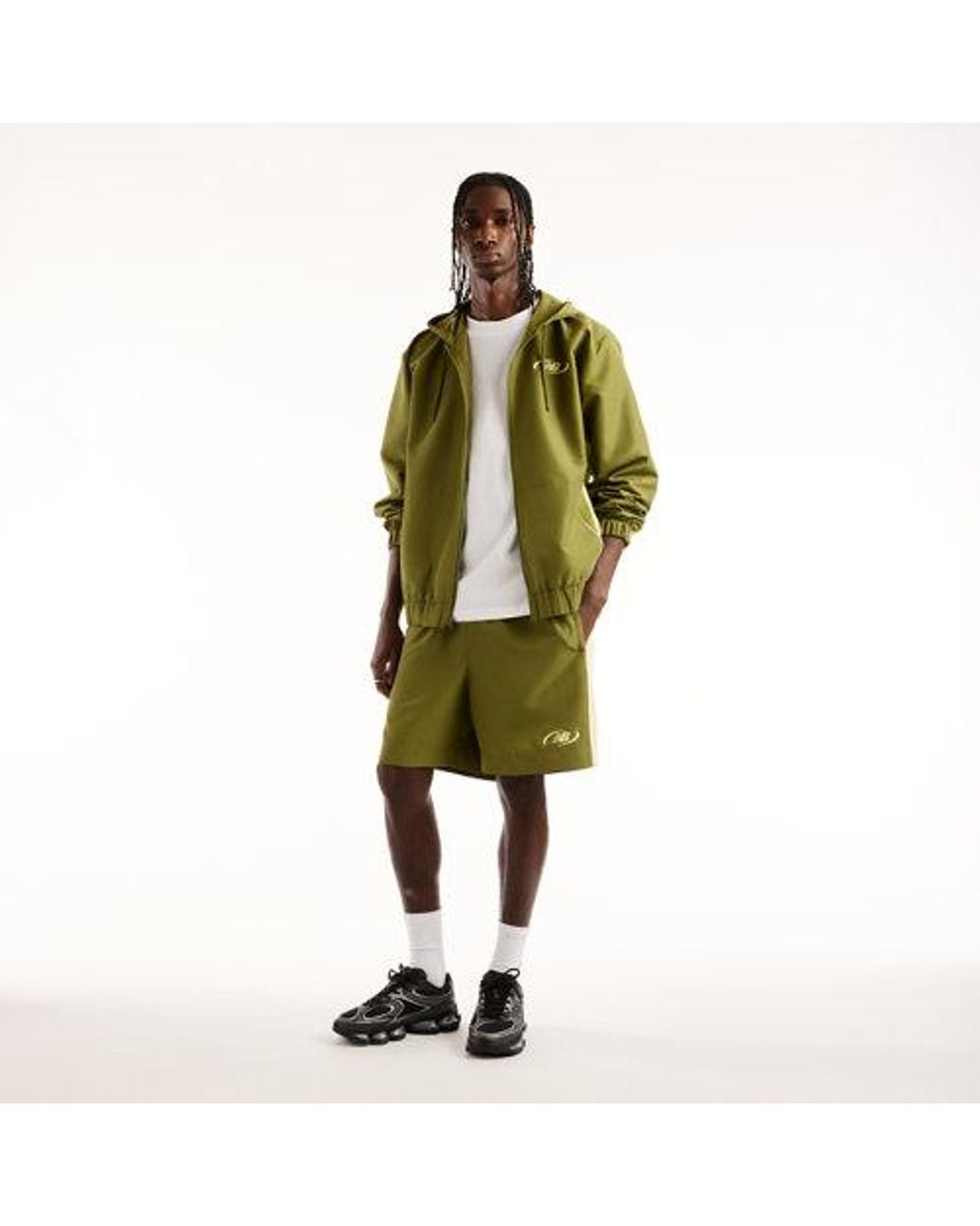 New Balance Green Trackside Woven Jacket for men