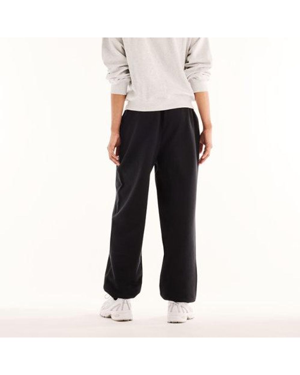 New Balance Black Athletics French Terry Joggers Clothing Lg, Cotton/Terry