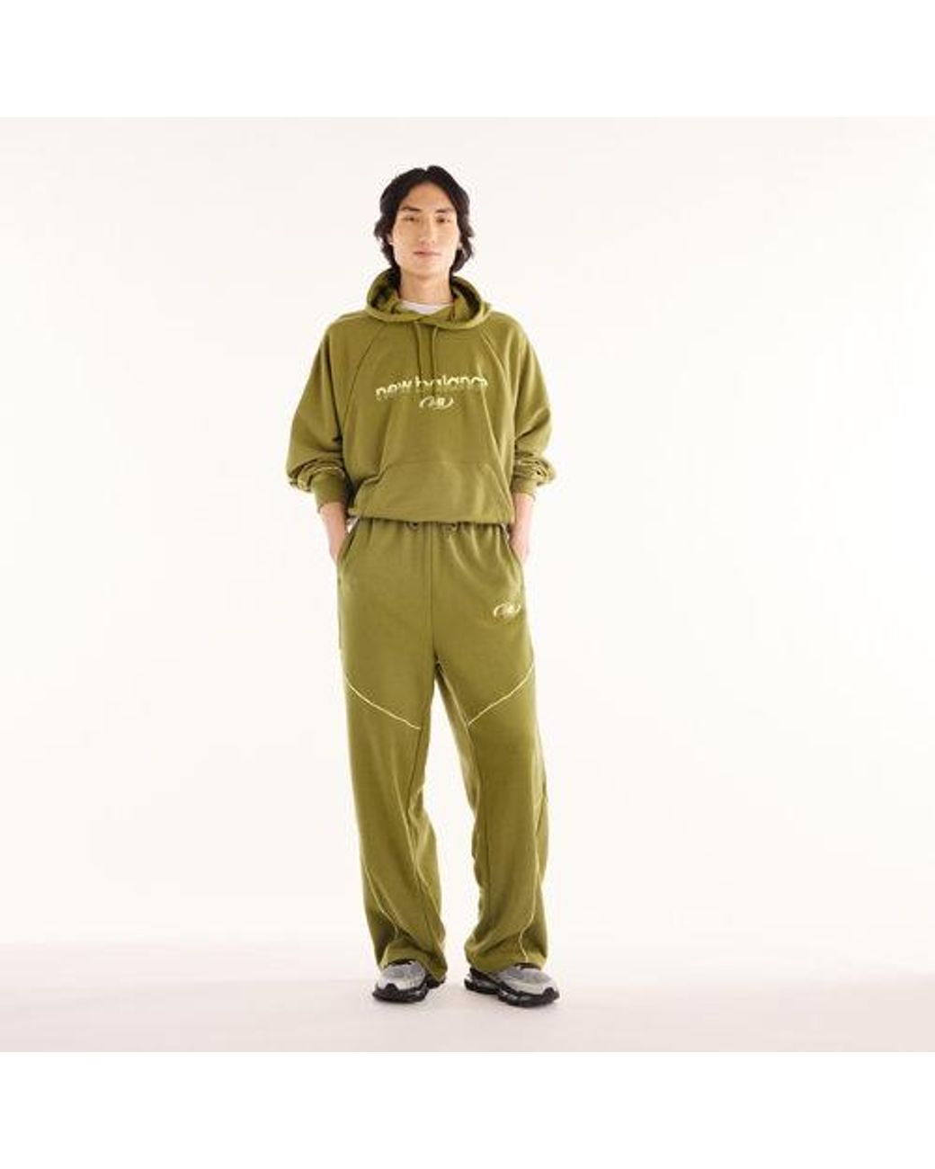 New Balance Green Trackside French Terry Pant for men