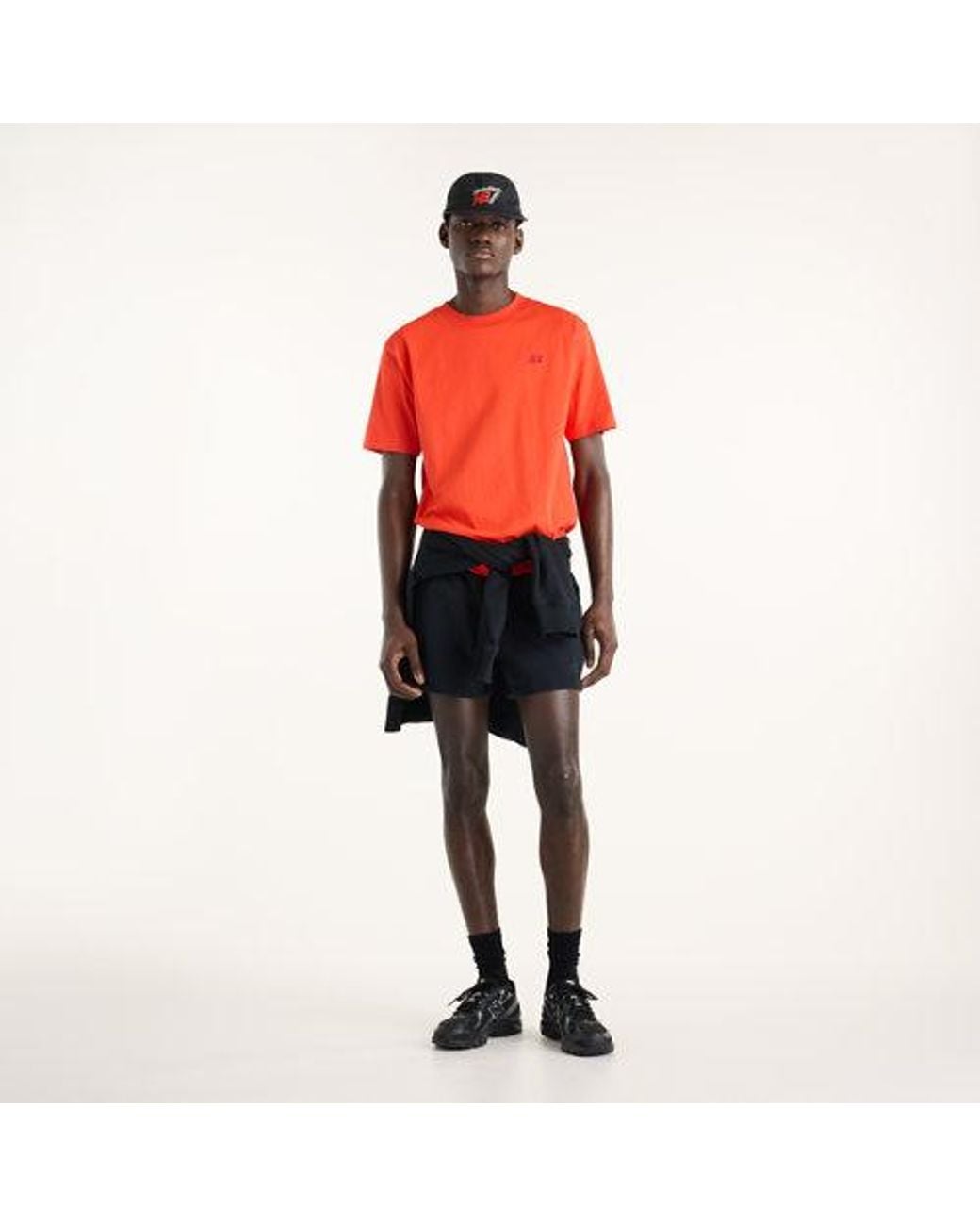 New Balance Red Athletics Cotton T-Shirt for men