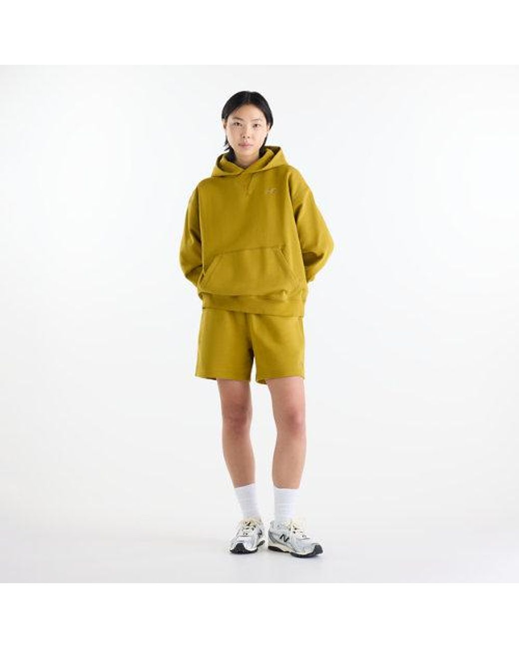 New Balance Yellow Athletics French Terry Hoodie
