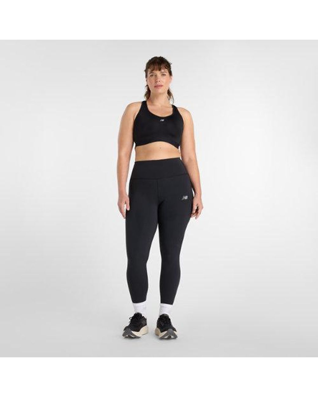 New Balance Black Nb Essential Run Bra