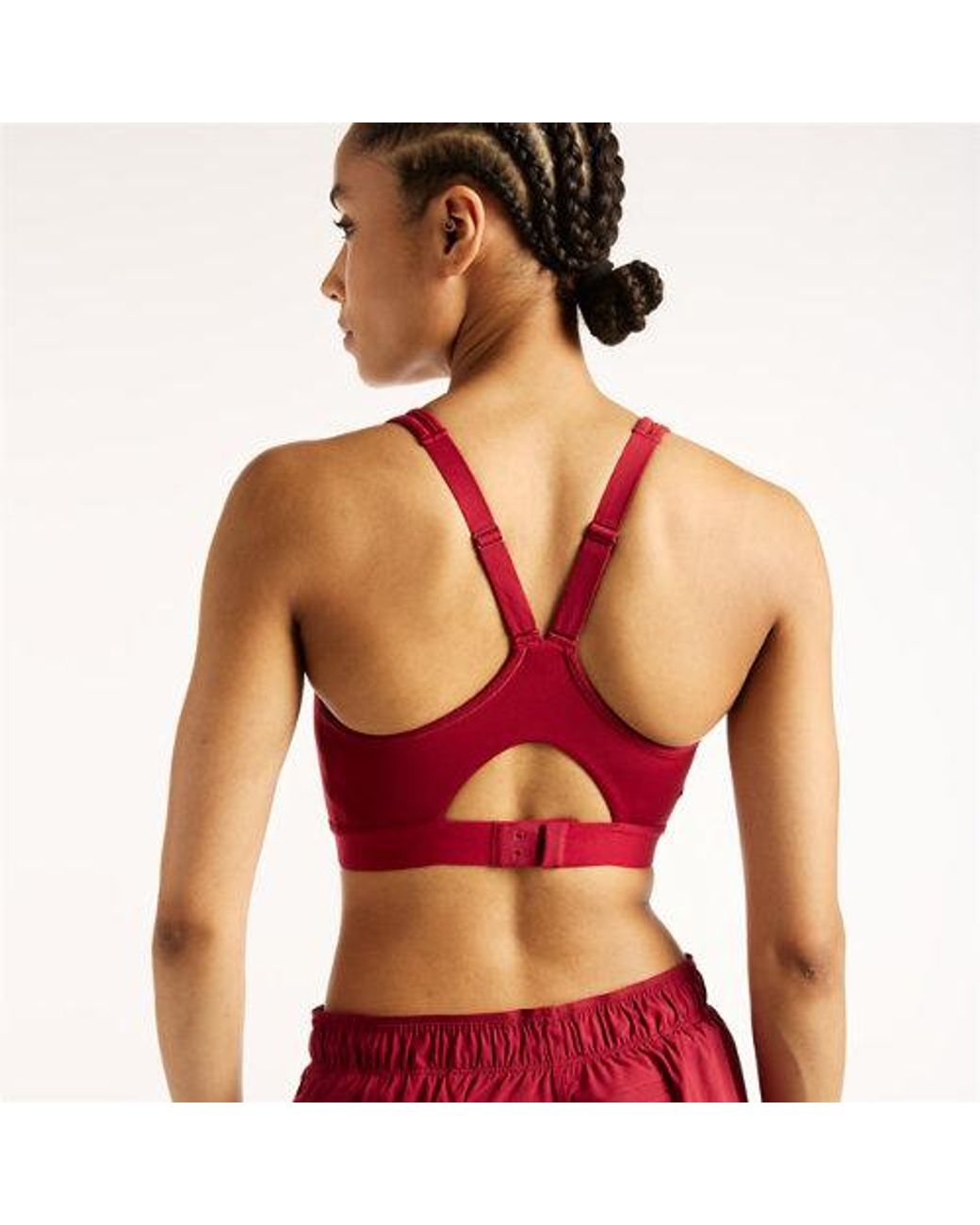 New Balance Red Nb Essential Run Bra