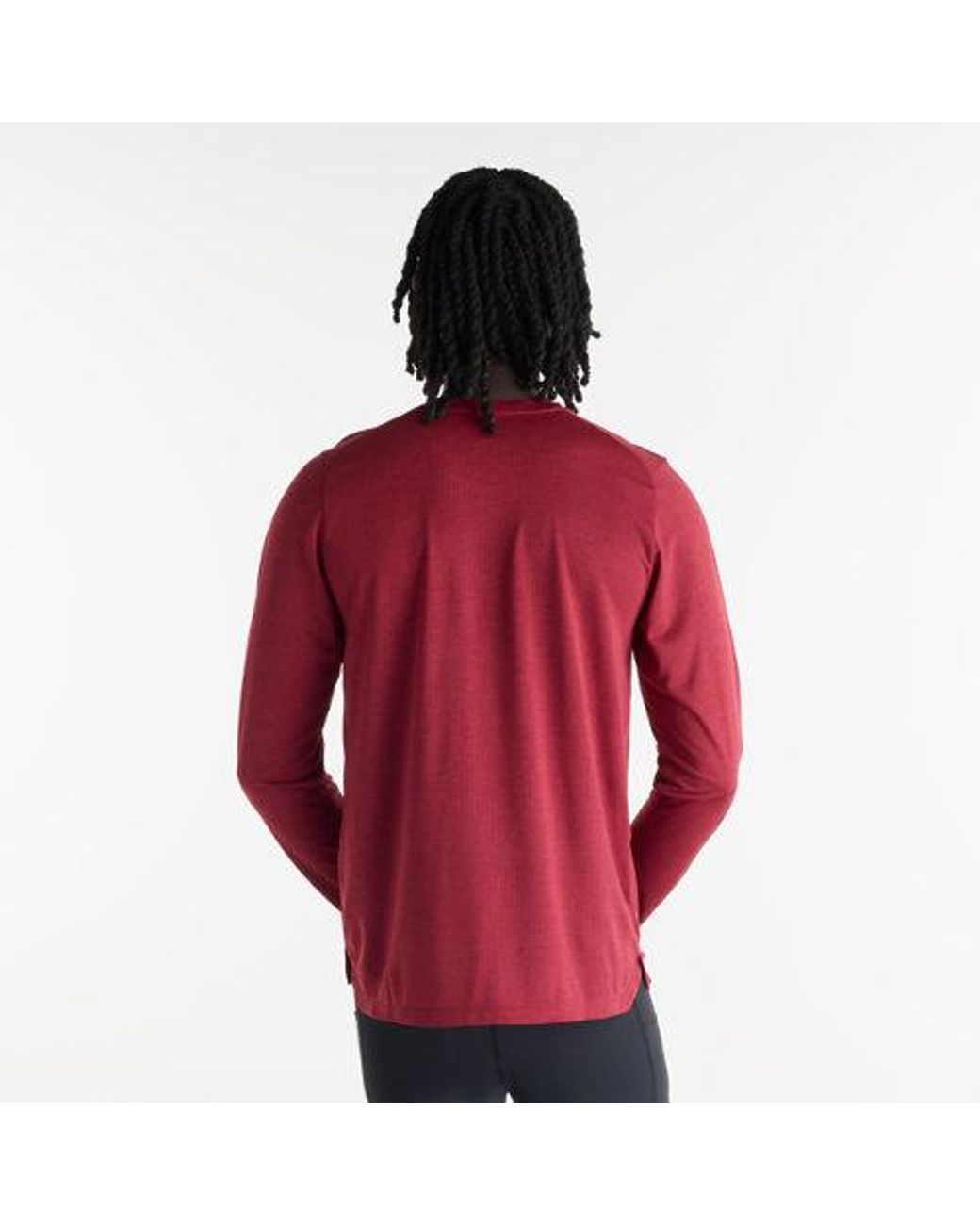 New Balance Red Rc Essential Long Sleeve for men