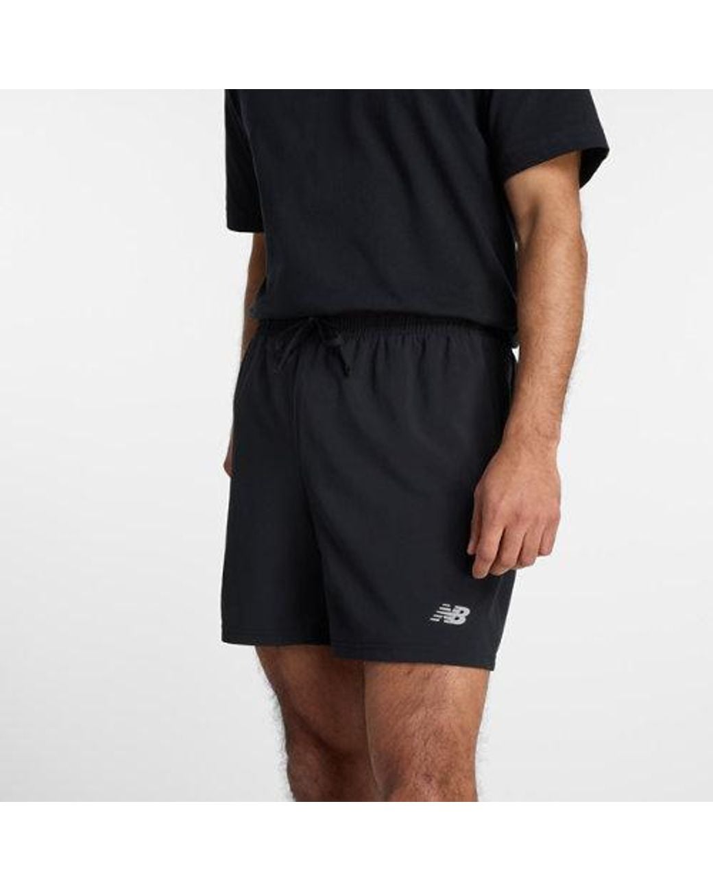New Balance Black Sport Essentials Lined Short 5" In Polywoven for men