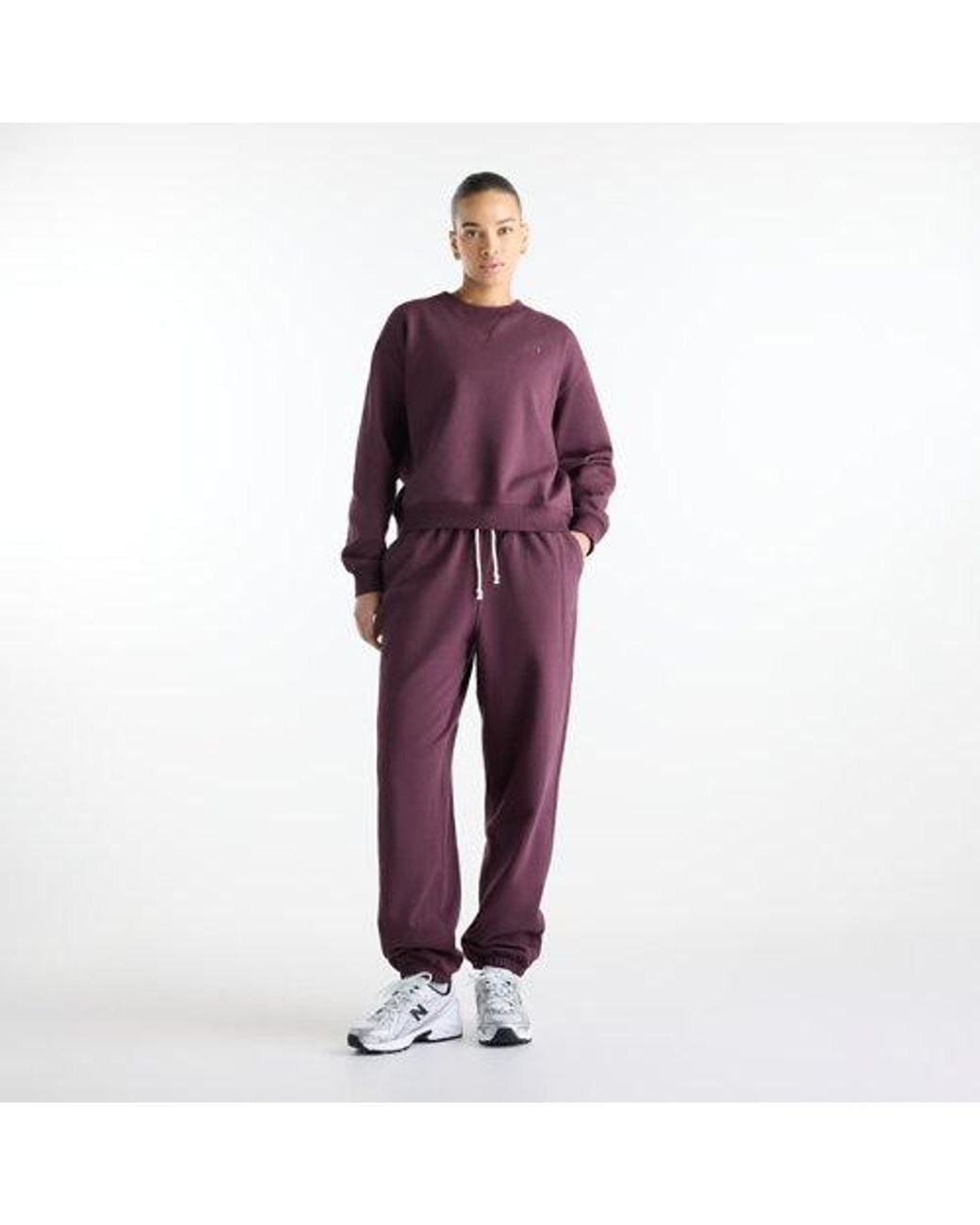 New Balance Purple Athletics French Terry Jogger