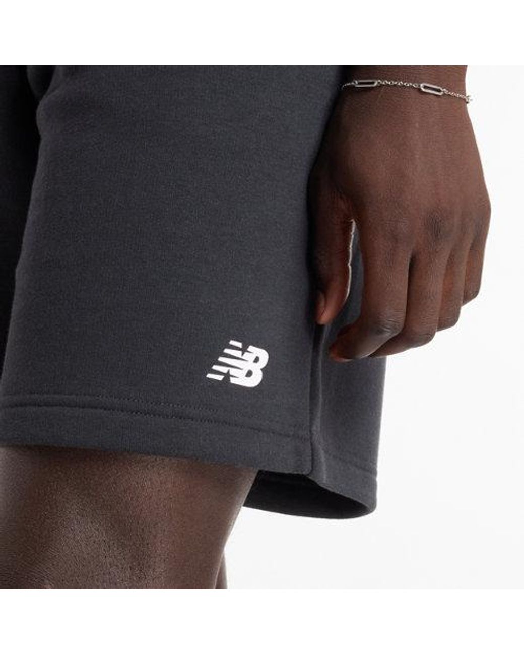New Balance Black Sport Fleece Short 9" for men