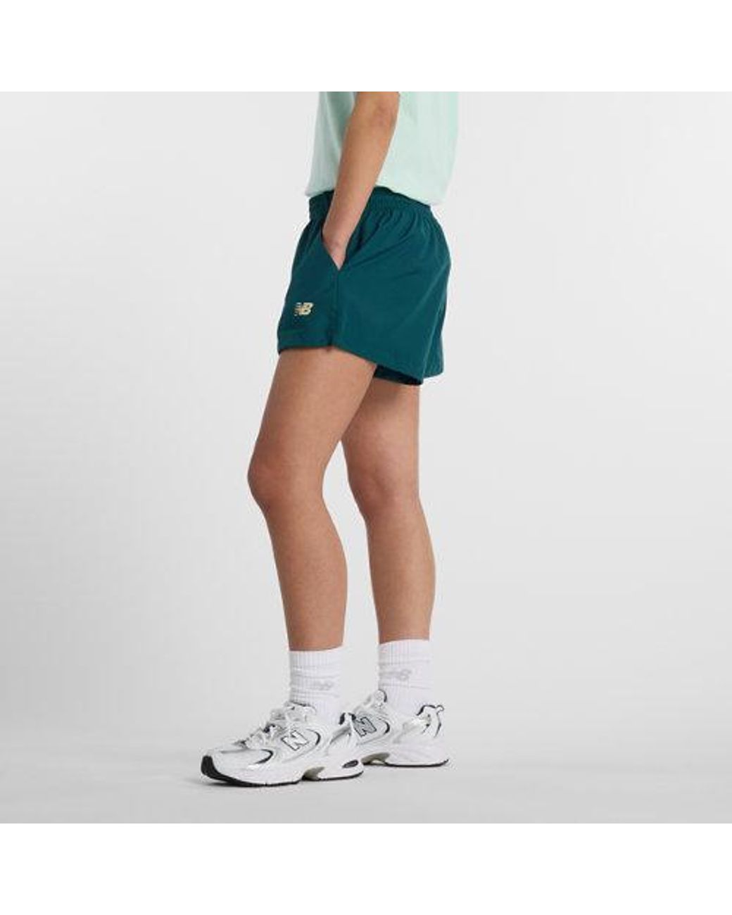 New Balance Blue Trackside Woven Short