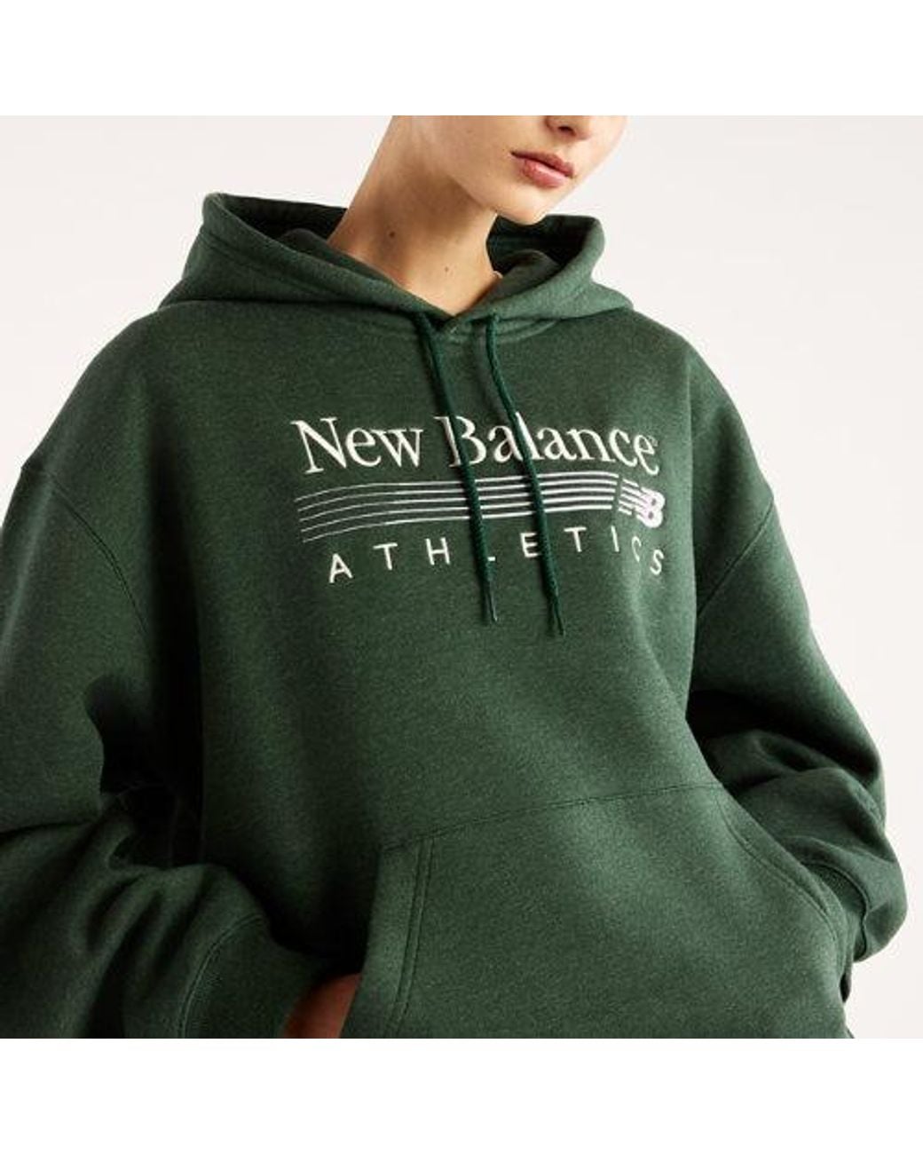 New Balance Green Trackside Fleece Hoodie