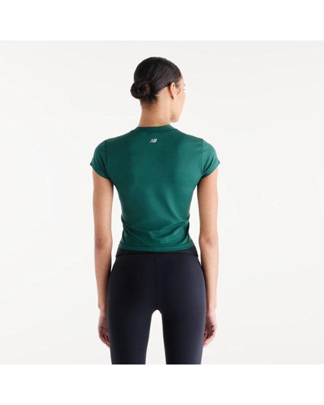 New Balance Green Nb Define Fitted T-Shirt