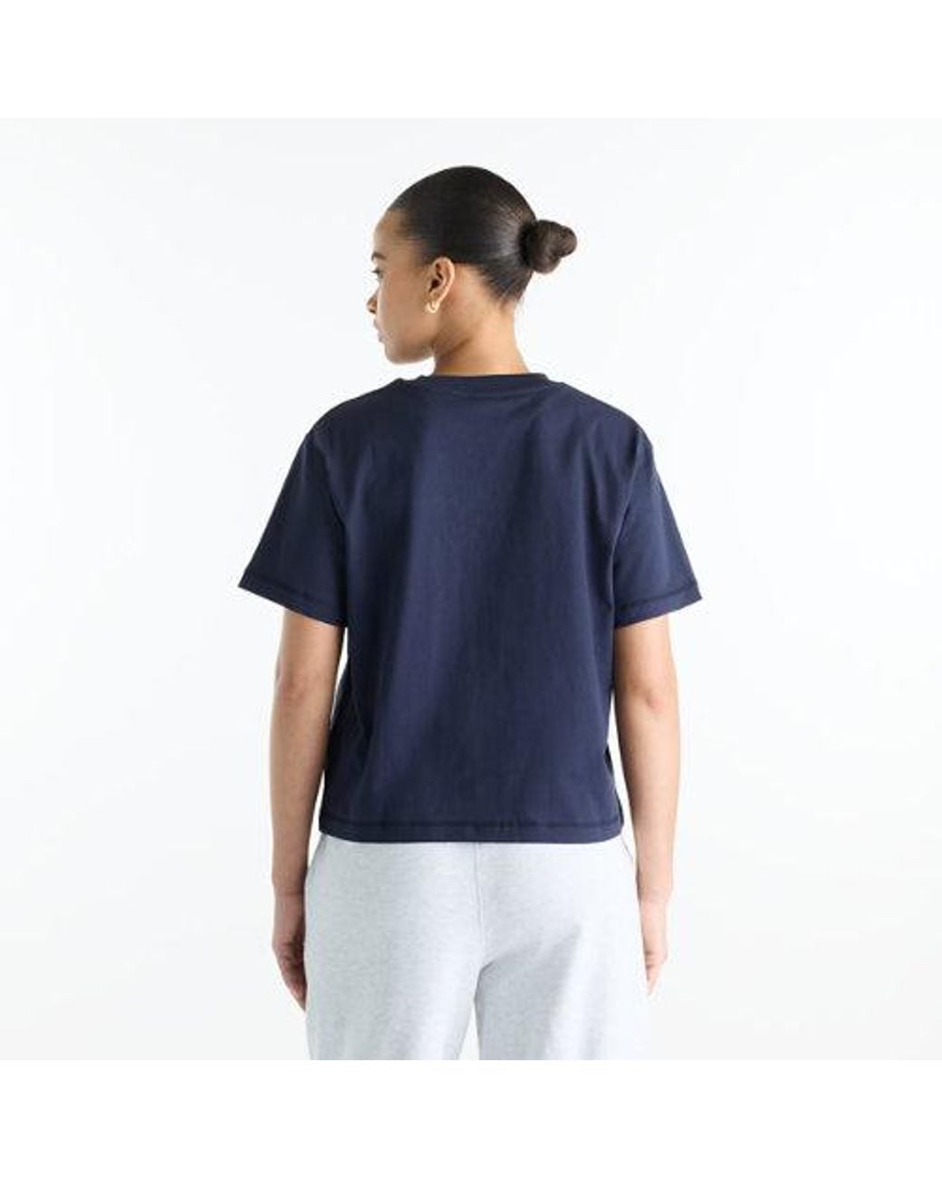 New Balance Blue Varsity Scholar Relaxed Hip T-Shirt