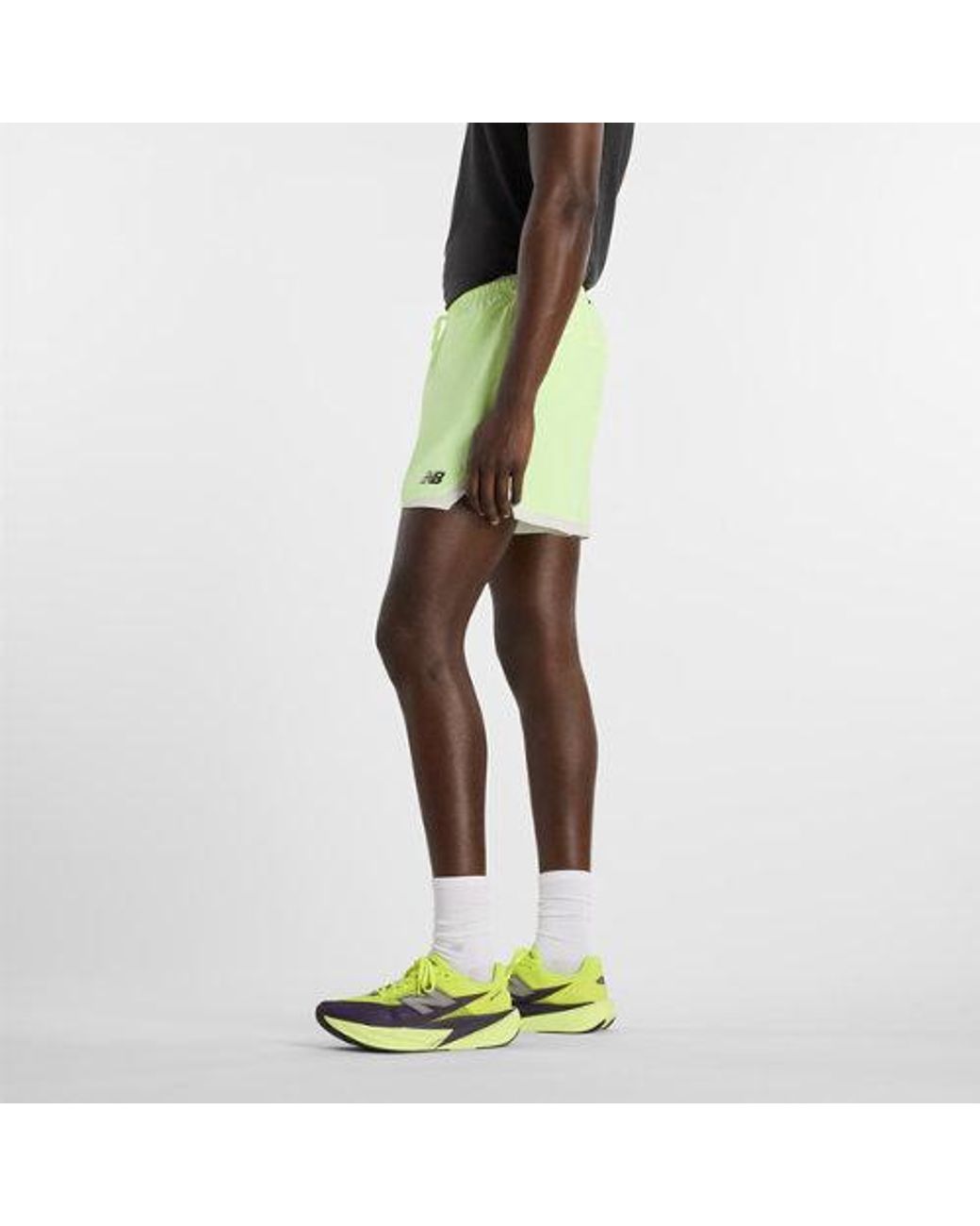 New Balance Green Rc Essential Short 5" for men