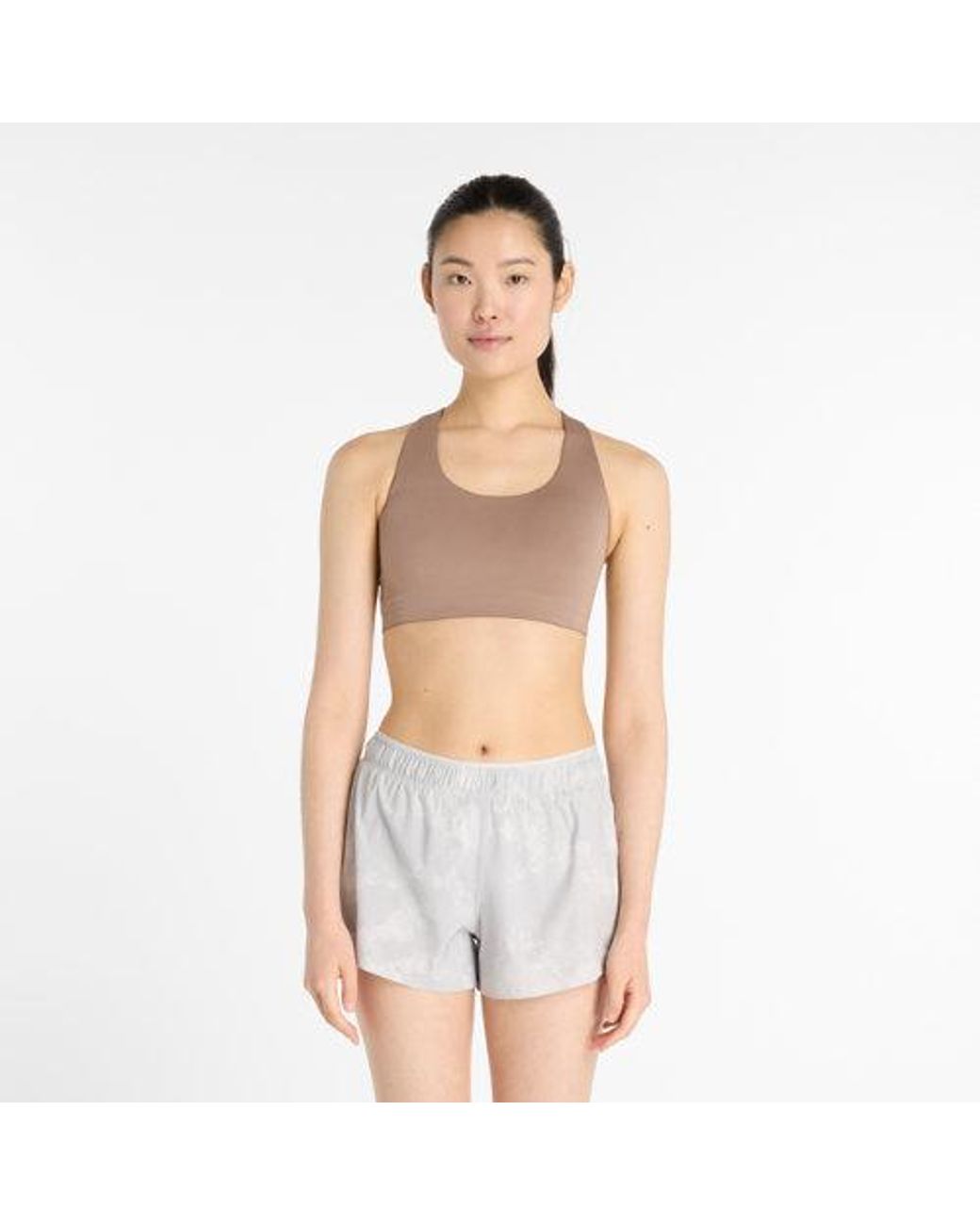 New Balance Nb Define Train Bra in het White
