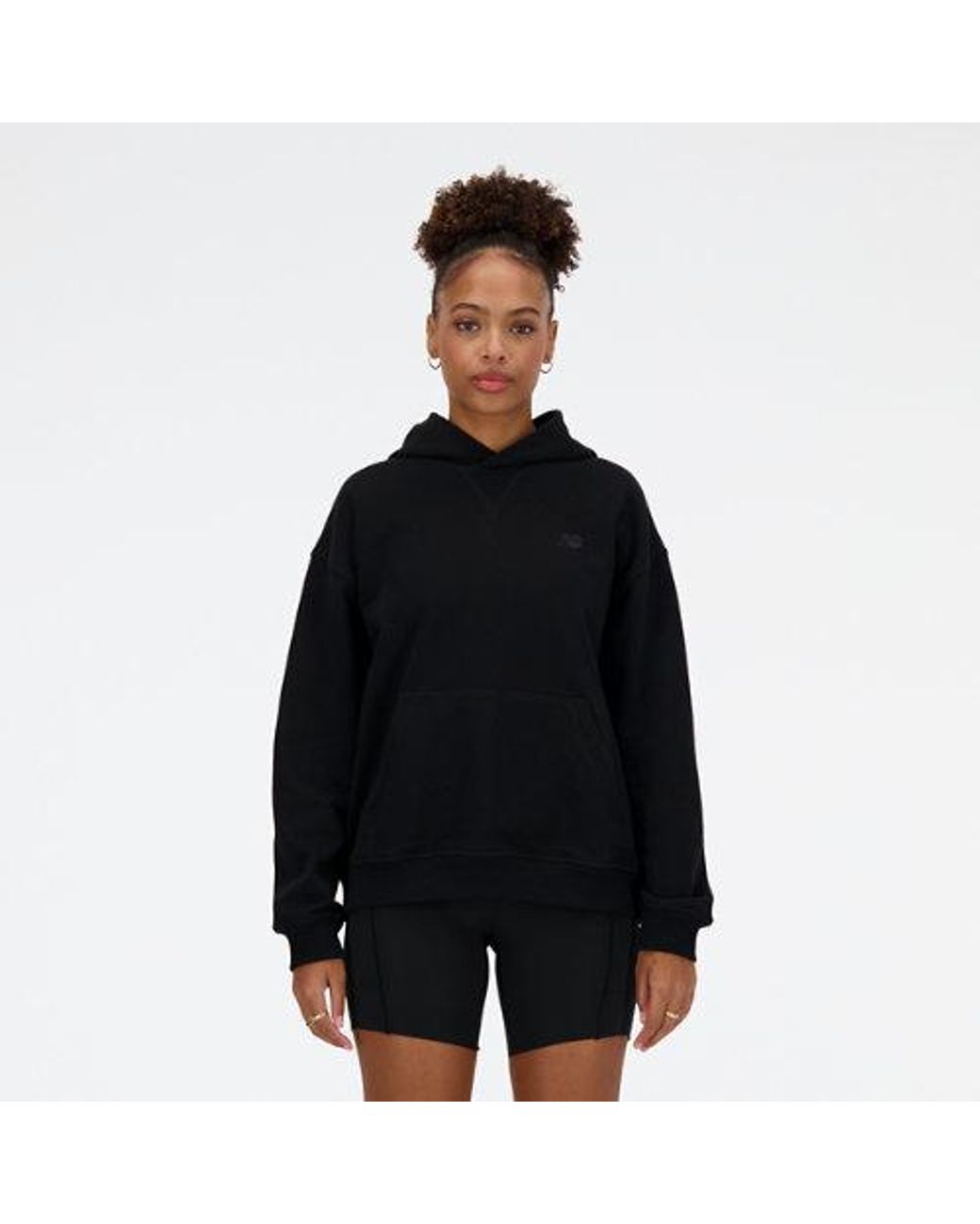 New Balance Black Athletics French Terry H Pullover