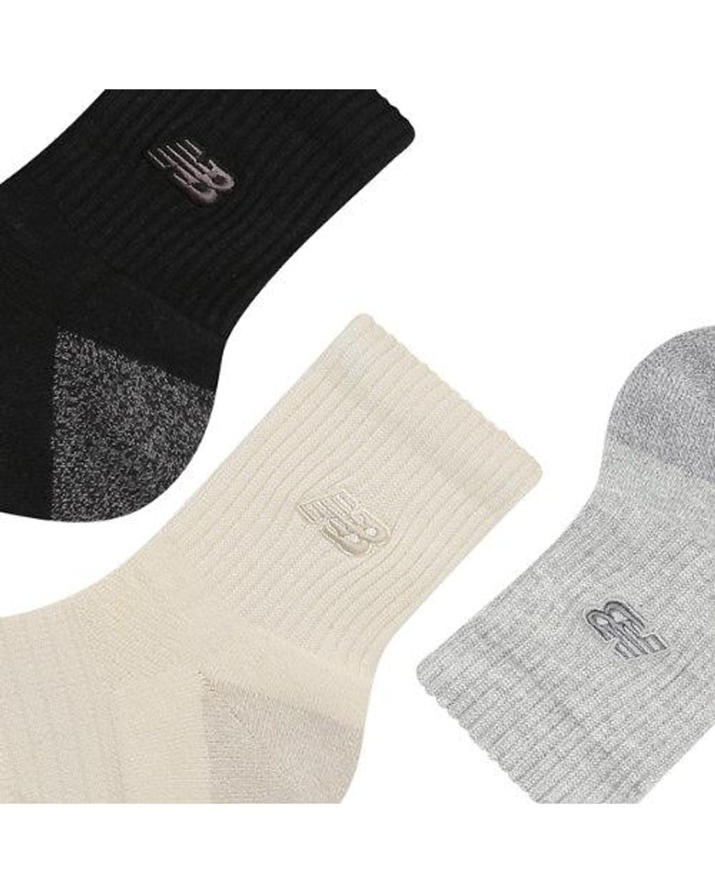 New Balance Black Active Premium Qtr 3 Pack Socks 3 Pack