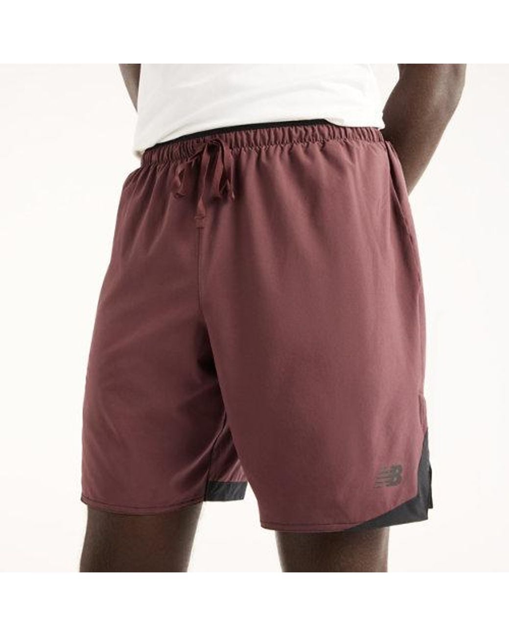 New Balance Red Rc Essential Short 7" for men