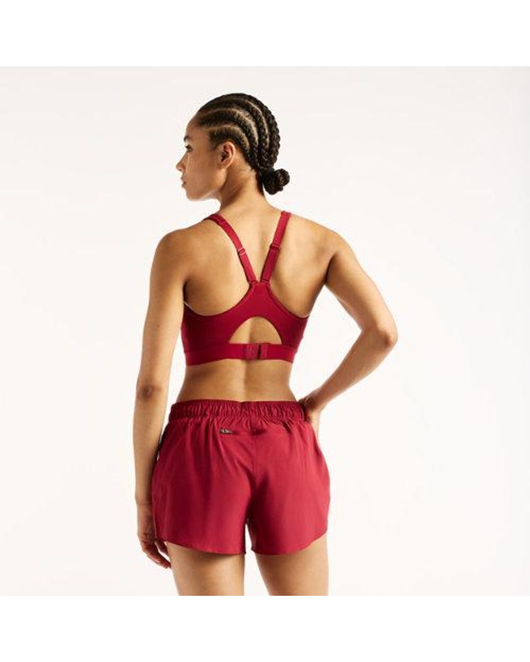 New Balance Red Nb Essential Run Bra
