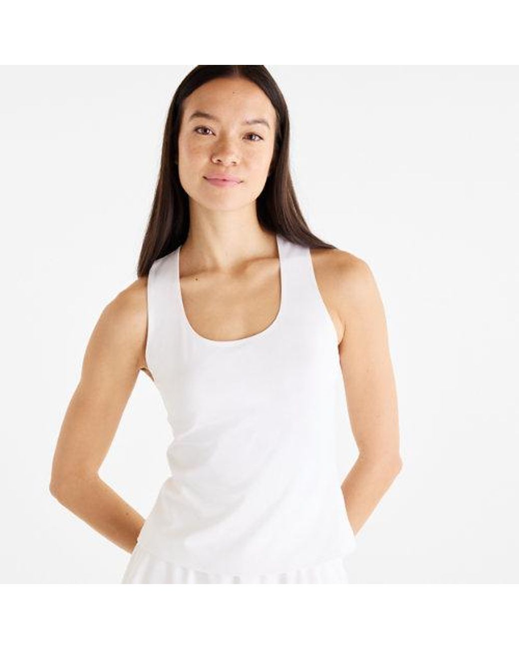 New Balance White Tournament Tank