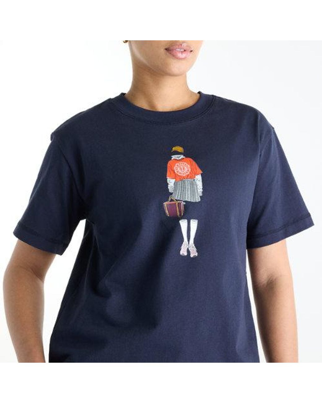 New Balance Blue Varsity Scholar Relaxed Hip T-Shirt